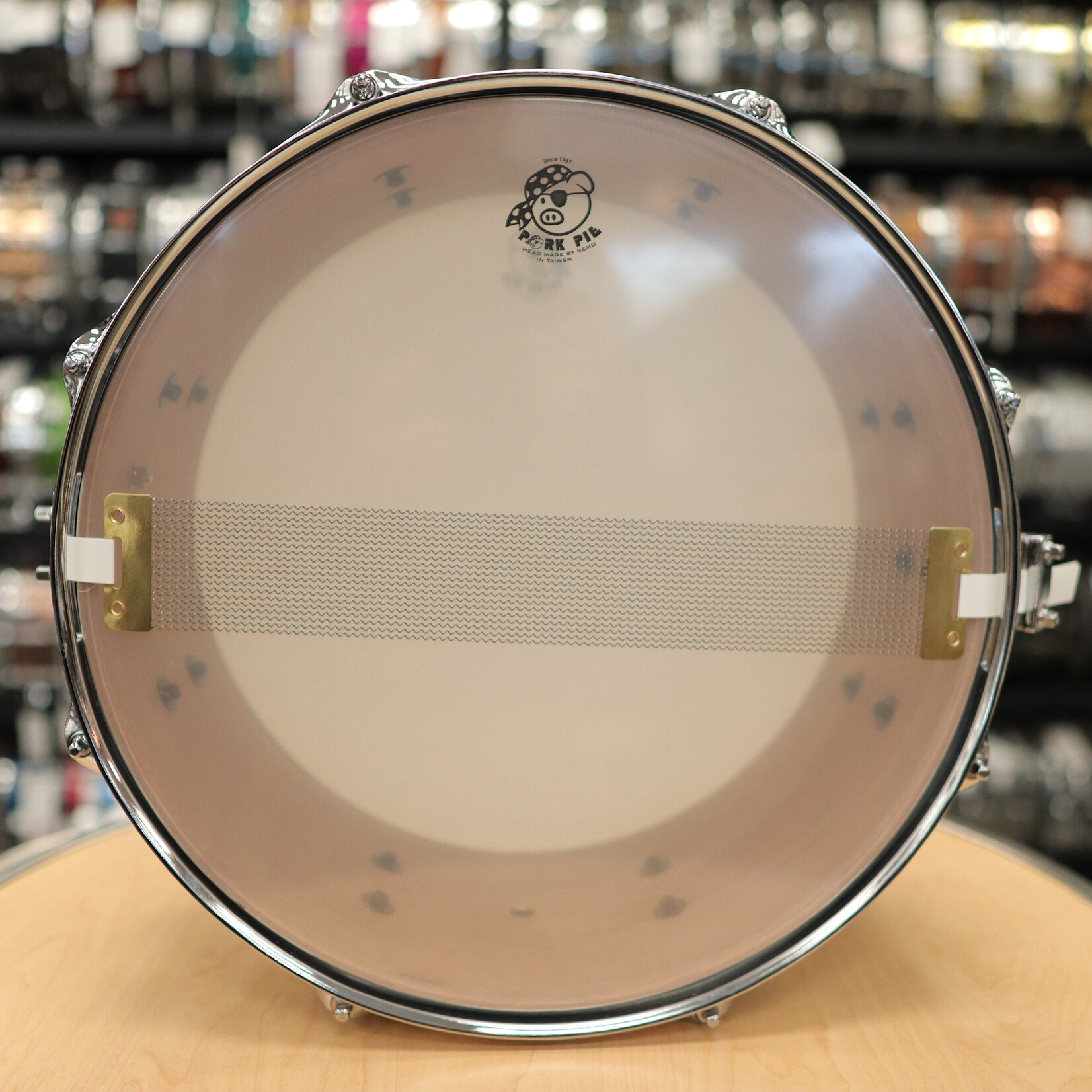 Pork Pie Like-New Pork Pie 6.5x14" Hip Pig Snare Drum (Black/ Gold Duco)