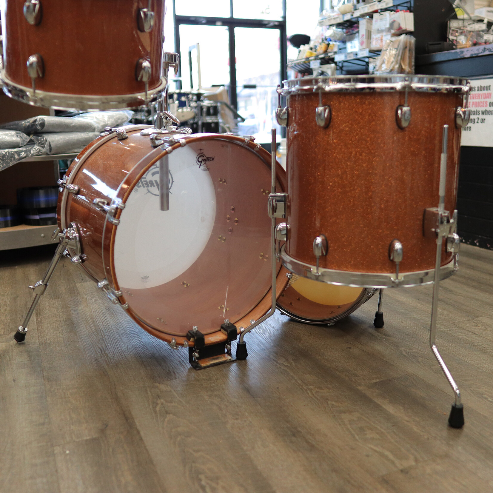 Gretsch Pre-Owned Gretsch Catalina Club 4-Pc Shell Pack 12/14/18/14Sn (Bronze Sparkle)