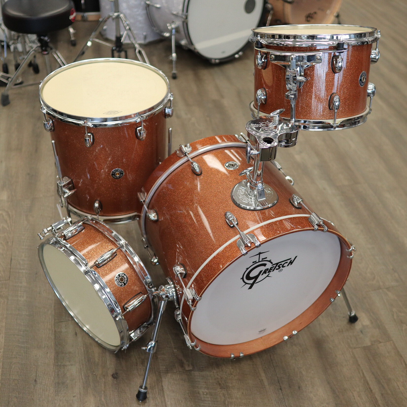 Gretsch Pre-Owned Gretsch Catalina Club 4-Pc Shell Pack 12/14/18/14Sn (Bronze Sparkle)