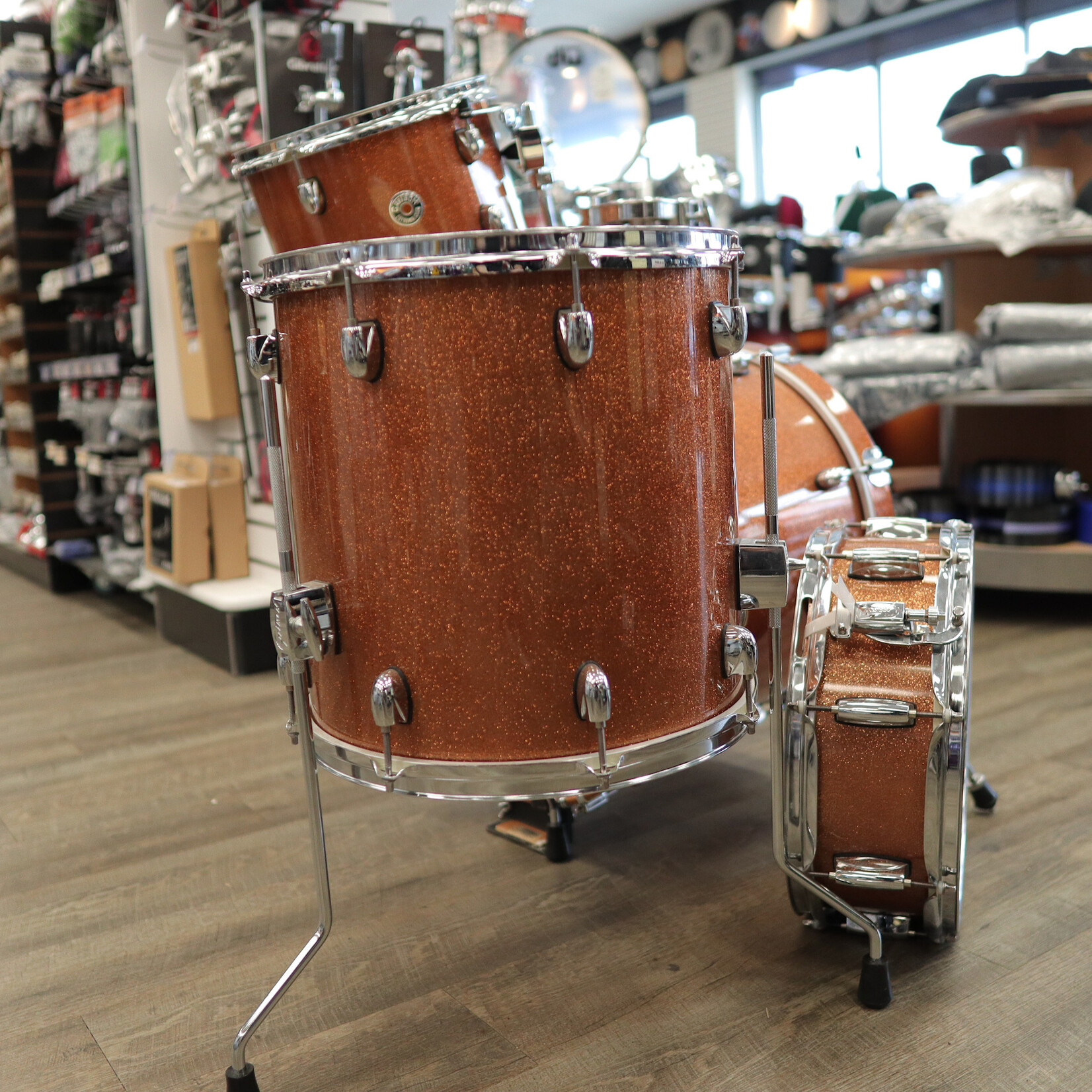 Gretsch Pre-Owned Gretsch Catalina Club 4-Pc Shell Pack 12/14/18/14Sn (Bronze Sparkle)