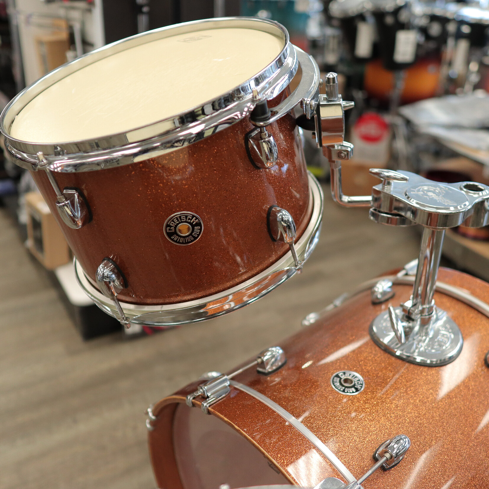 Gretsch Pre-Owned Gretsch Catalina Club 4-Pc Shell Pack 12/14/18/14Sn (Bronze Sparkle)