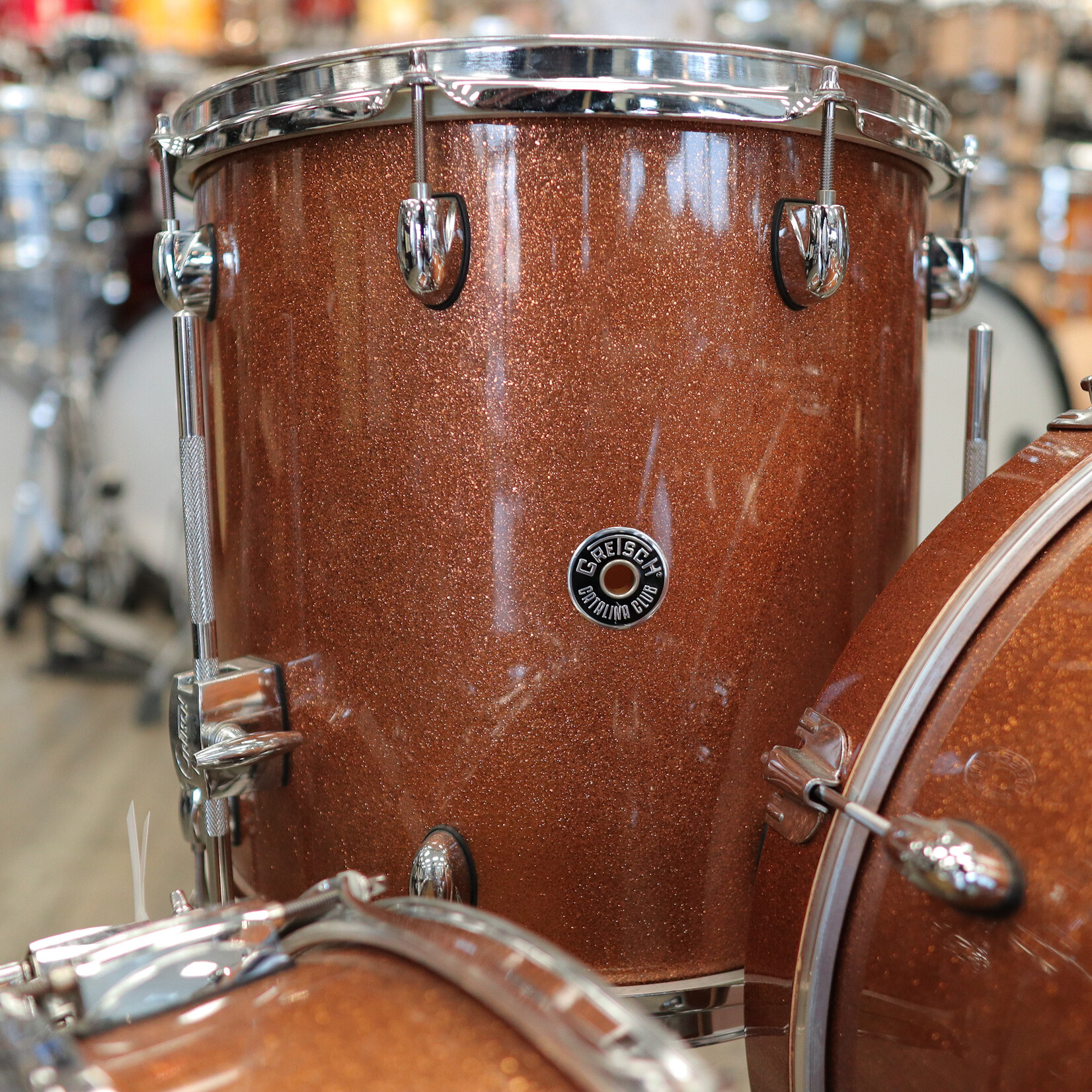 Gretsch Pre-Owned Gretsch Catalina Club 4-Pc Shell Pack 12/14/18/14Sn (Bronze Sparkle)