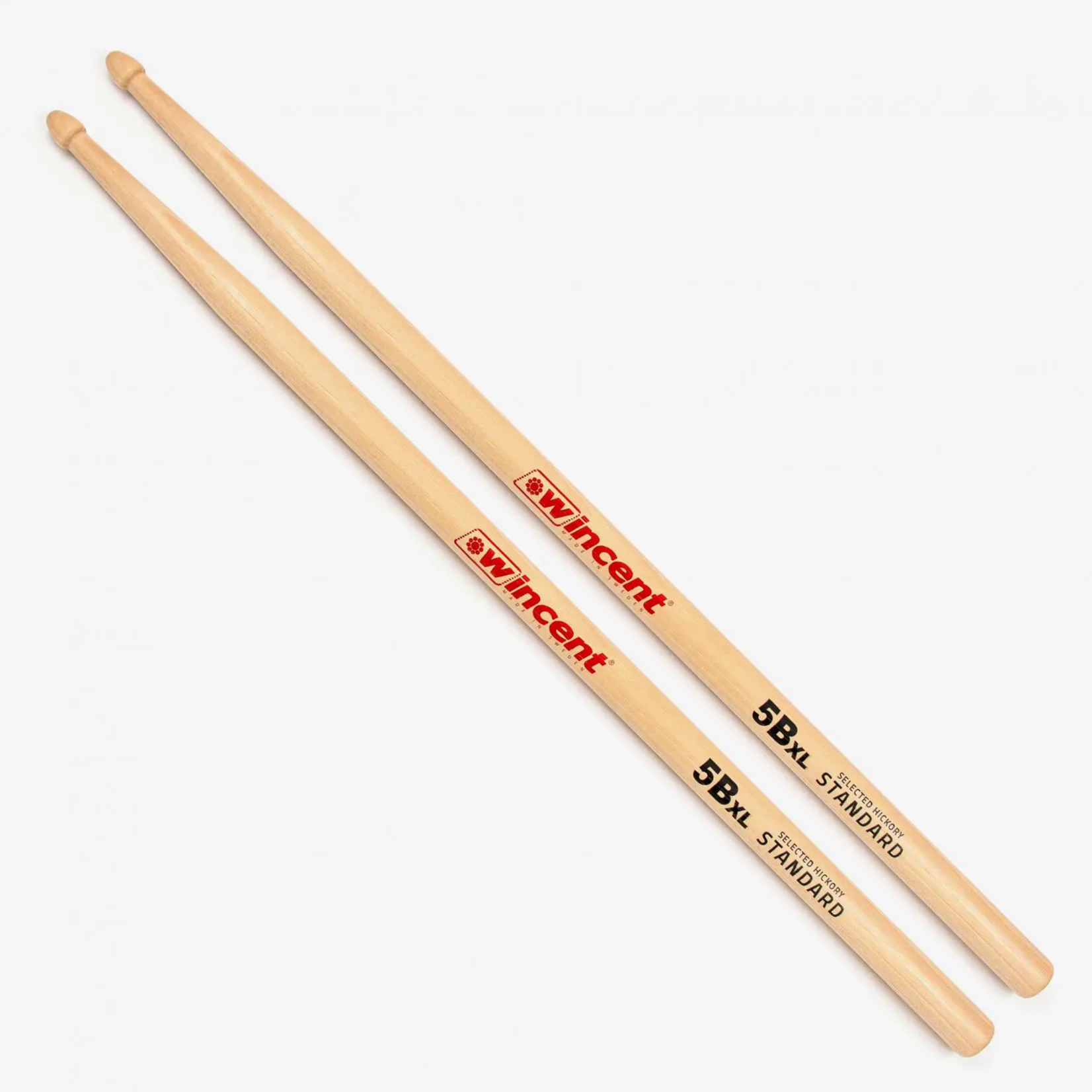 Wincent Wincent Hickory Standard Taper Extra Reach 5B Drumsticks