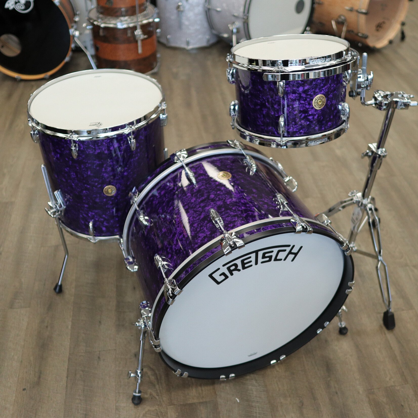 Gretsch Gretsch Broadkaster 3-Piece Shell Pack 12/16/22 (Purple Marine Pearl)