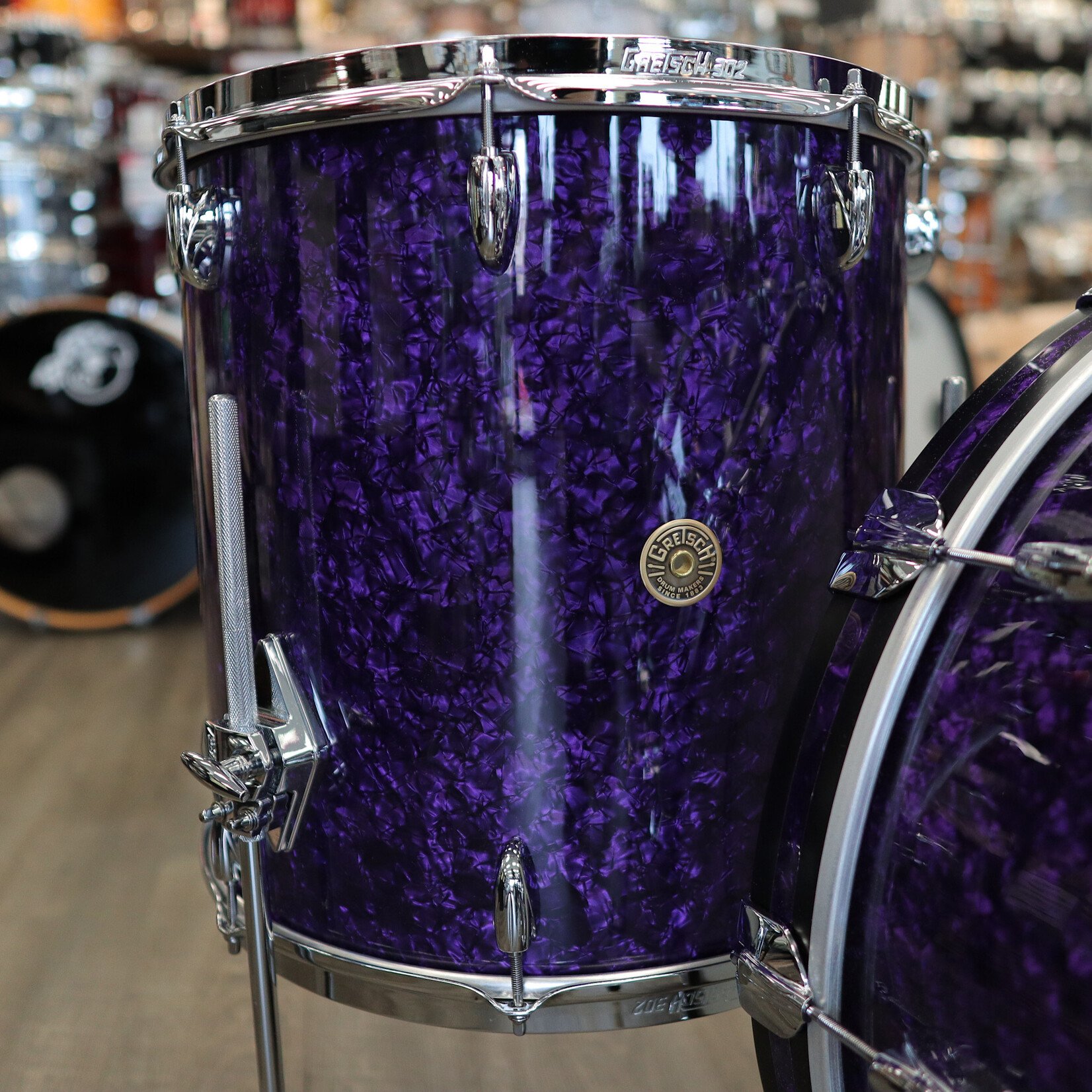 Gretsch Gretsch Broadkaster 3-Piece Shell Pack 12/16/22 (Purple Marine Pearl)