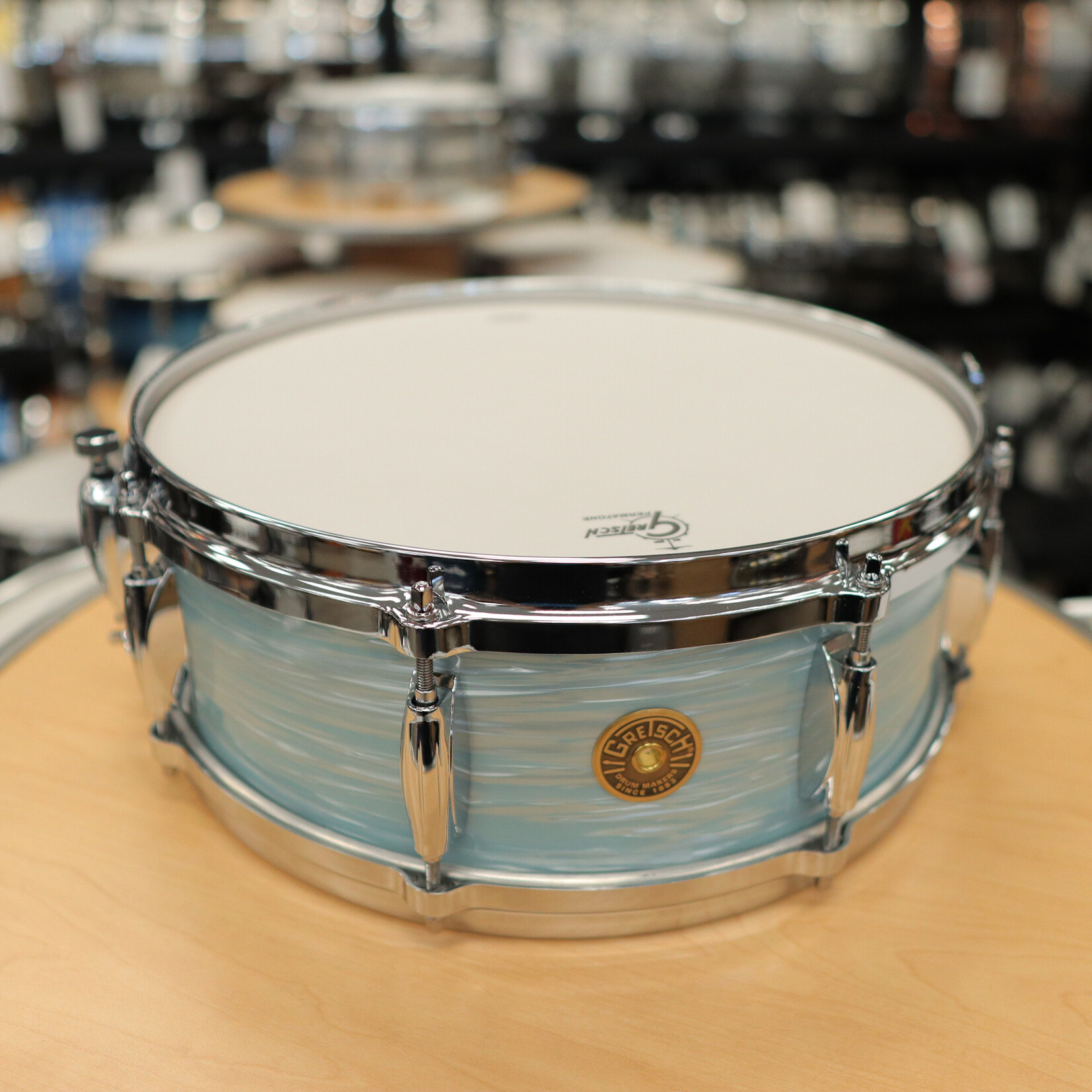 Gretsch Gretsch USA Custom 5x14" Snare Drum w. Lightning Throw-Off (Vintage Oyster White)