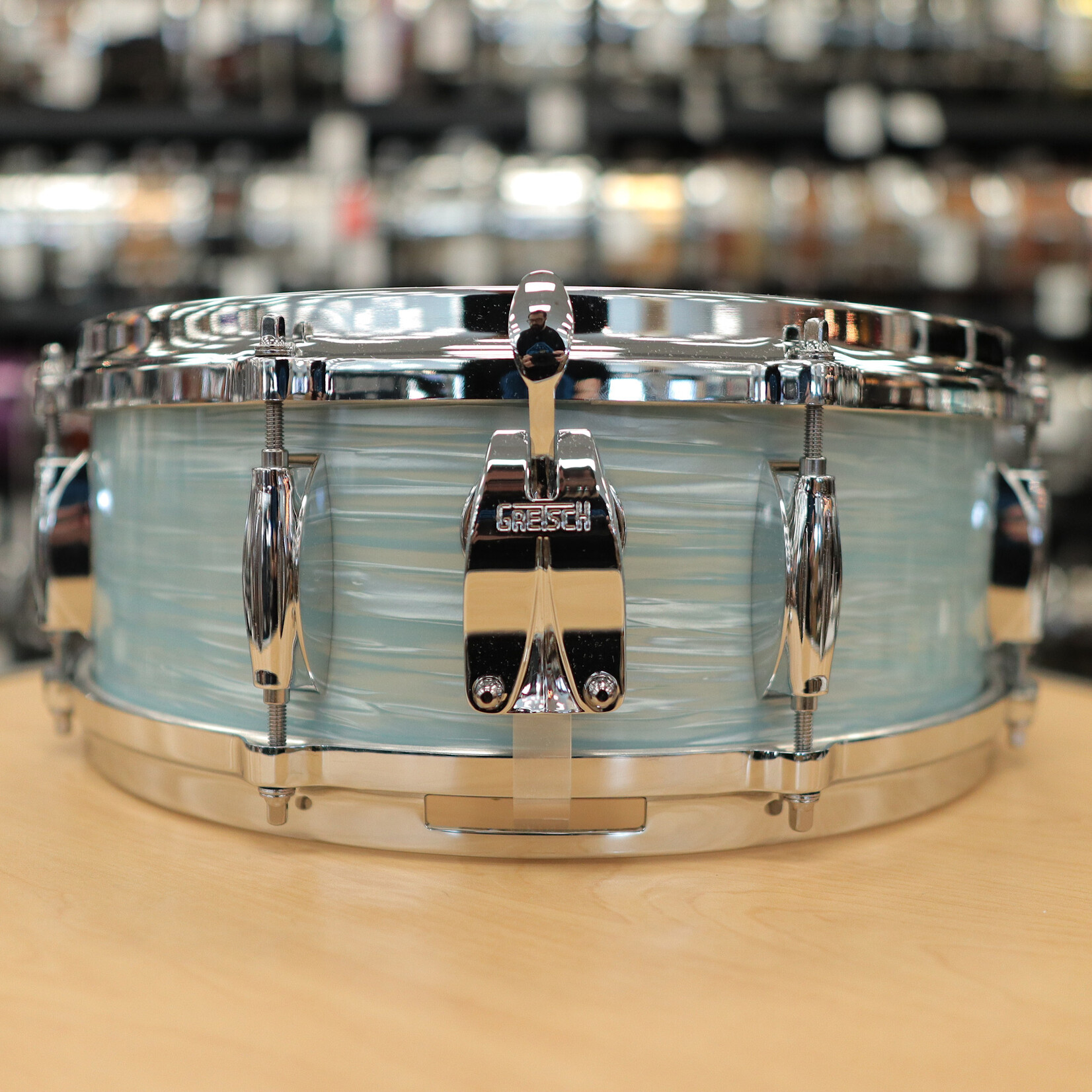 Gretsch Gretsch USA Custom 5x14" Snare Drum w. Lightning Throw-Off (Vintage Oyster White)