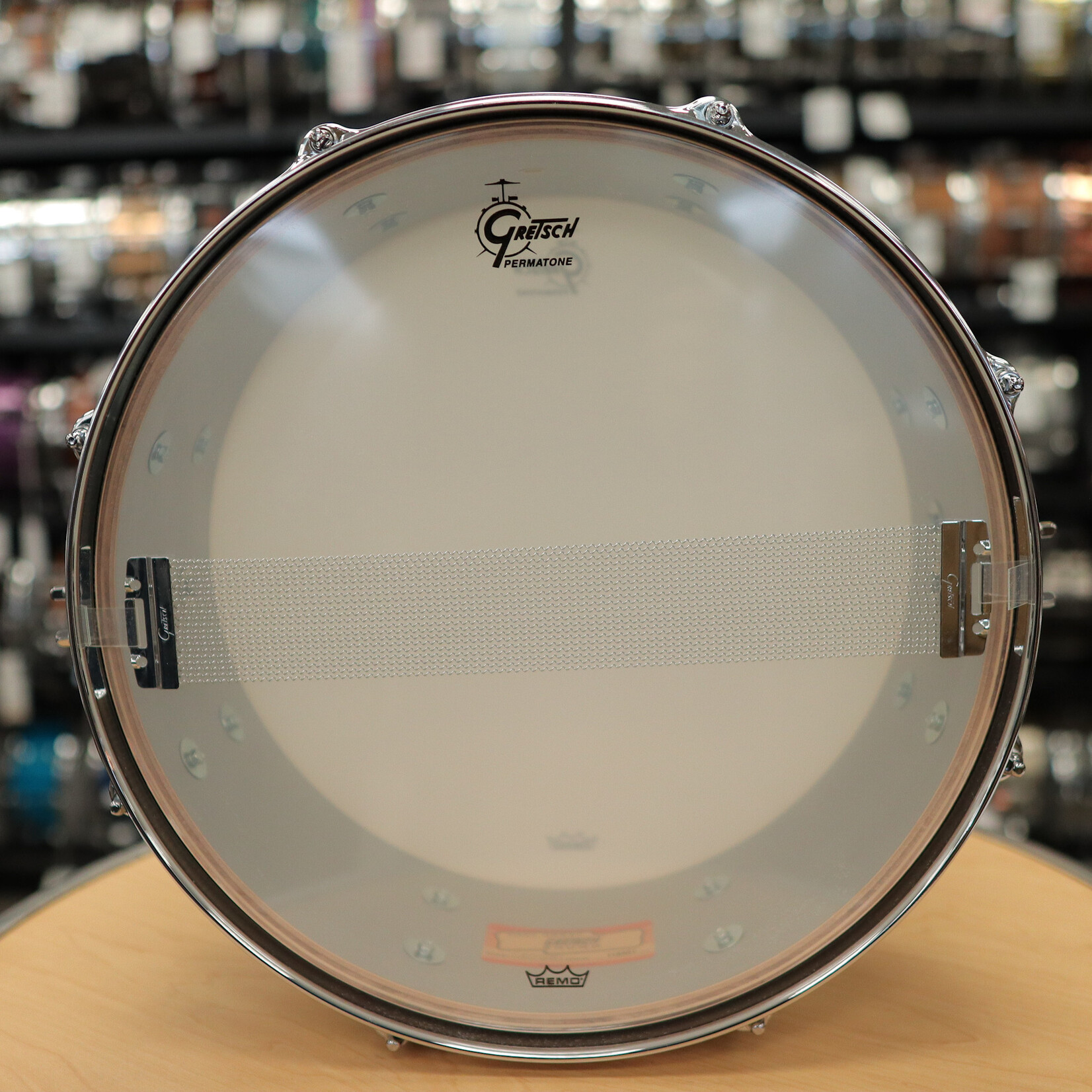 Gretsch Gretsch USA Custom 5x14" Snare Drum w. Lightning Throw-Off (Vintage Oyster White)