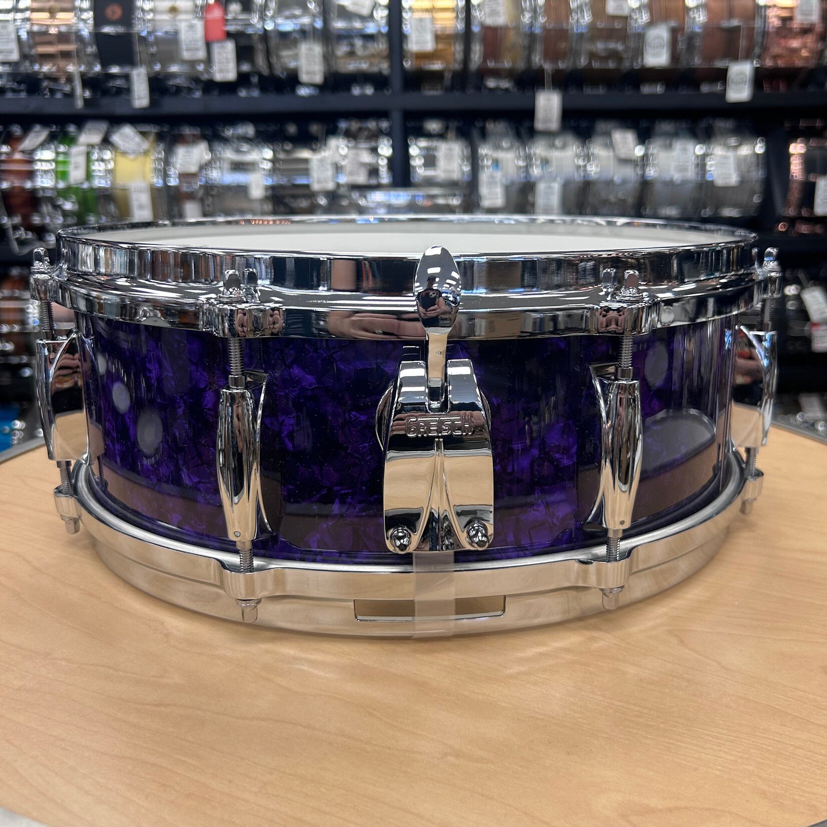 Gretsch Gretsch USA Custom 5 x 14" Ridgeland Snare Drum 8 Lugs (Purple Marine Pearl)