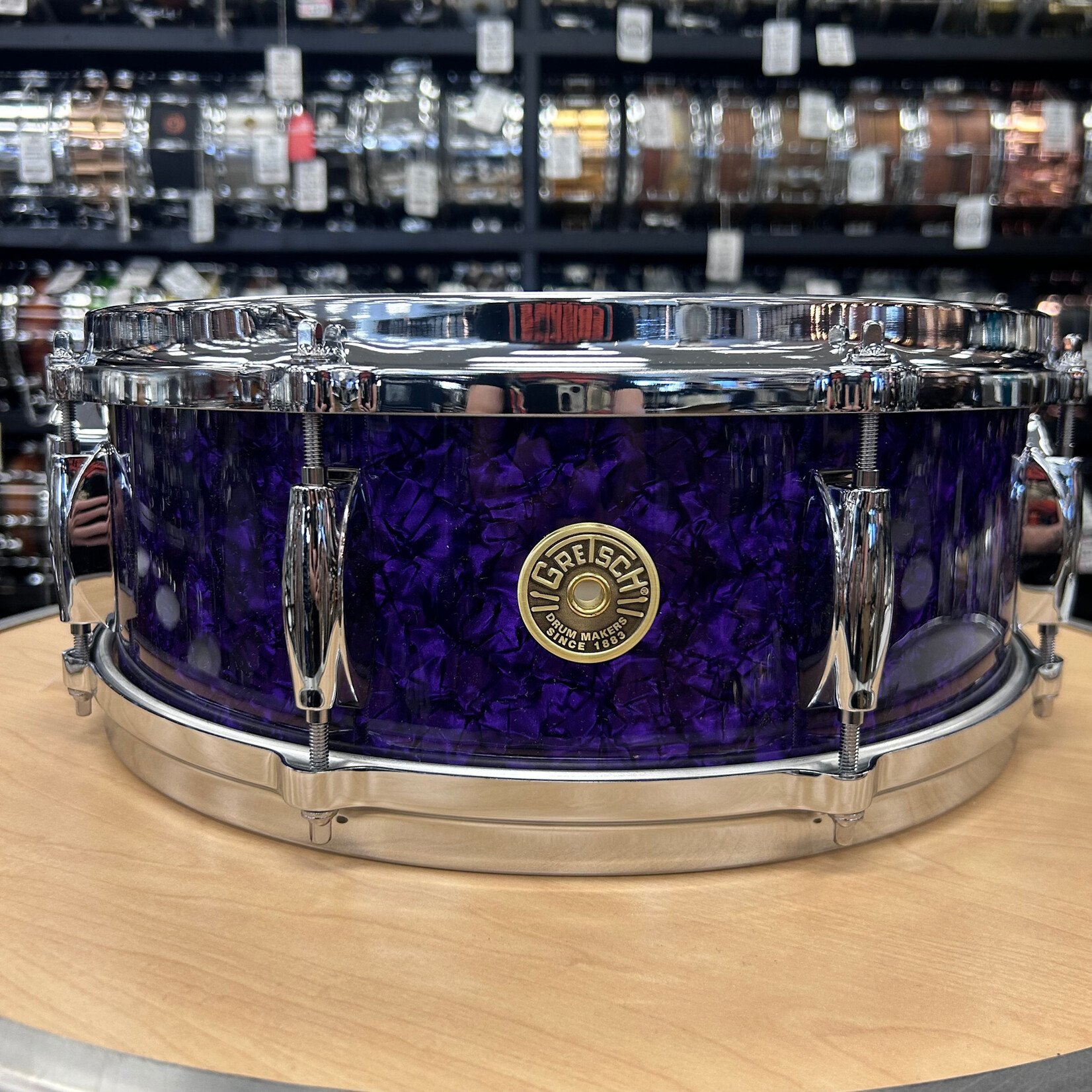 Gretsch Gretsch USA Custom 5 x 14" Ridgeland Snare Drum 8 Lugs (Purple Marine Pearl)