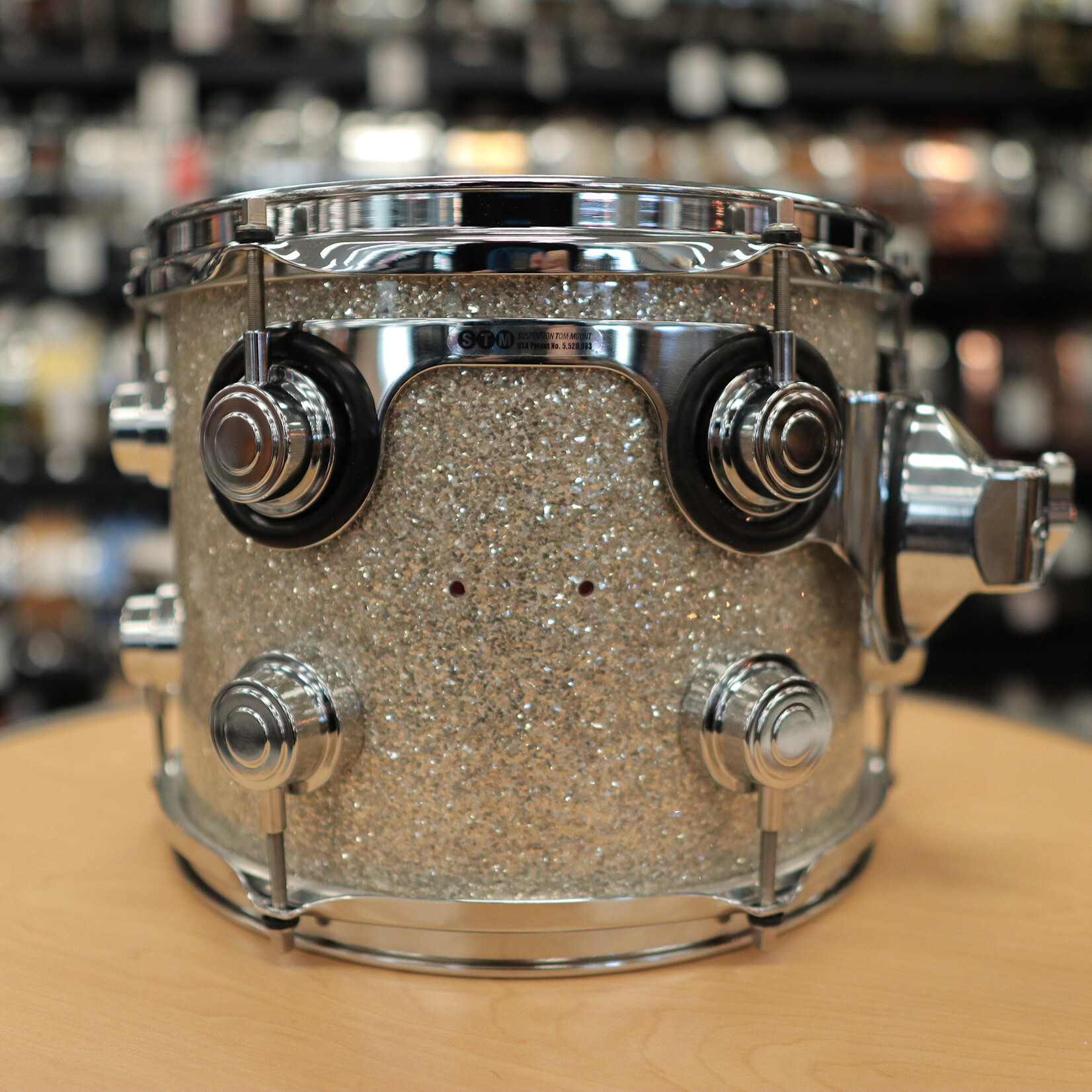 DW Pre-Owned DW 8x10" Purpleheart Tom (Broken Glass)