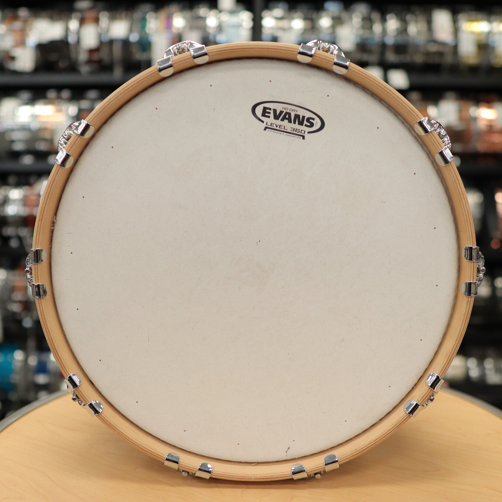 Spaun Used Spaun Revolutionary Maple 7x14 Snare Drum (Vertical Caramel Zebrawood)