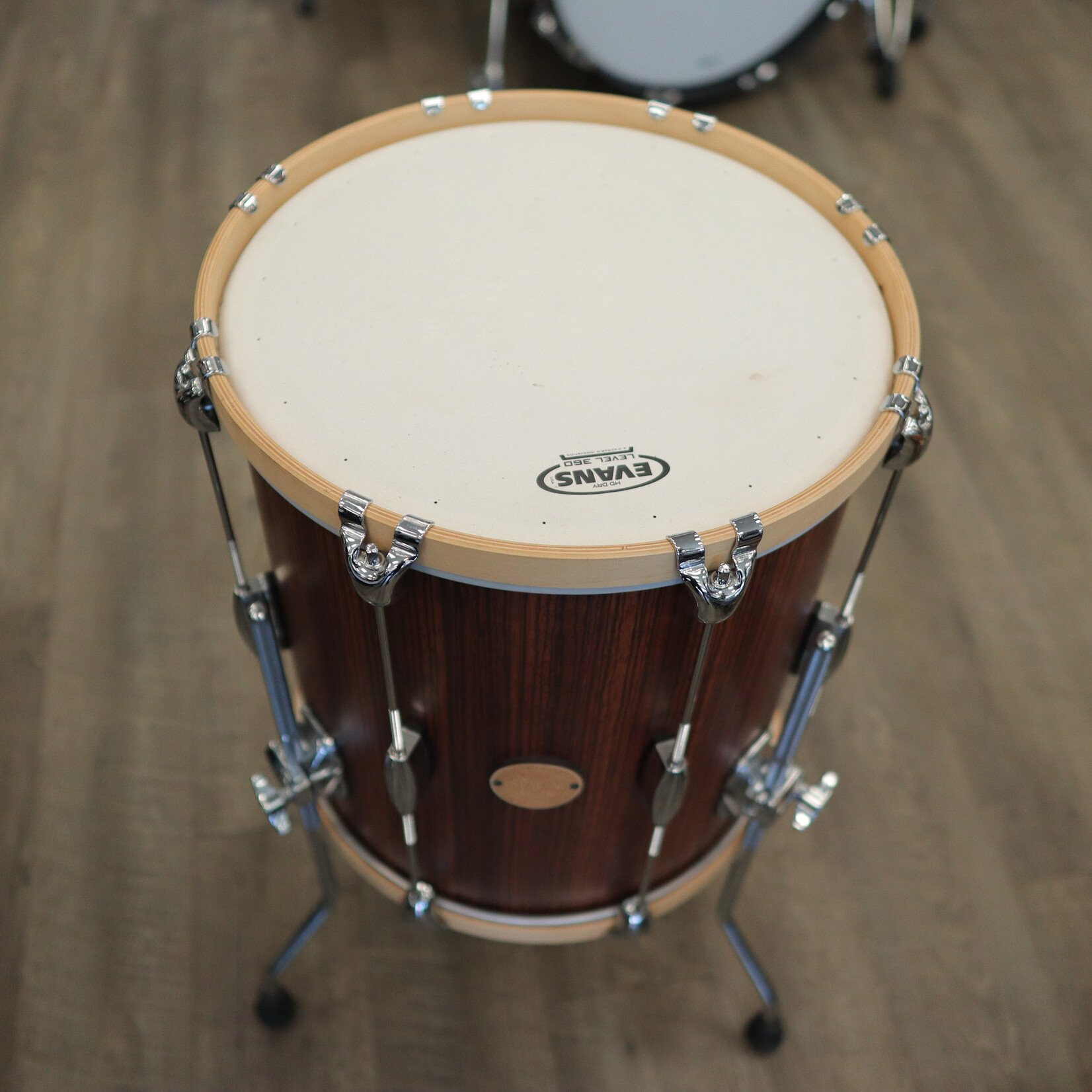 Spaun Used Spaun Revolutionary Maple 14" Floor Tom (Vertical Caramel Zebrawood)