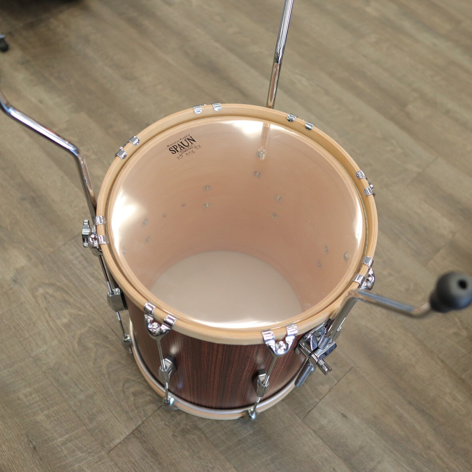 Spaun Used Spaun Revolutionary Maple 14" Floor Tom (Vertical Caramel Zebrawood)