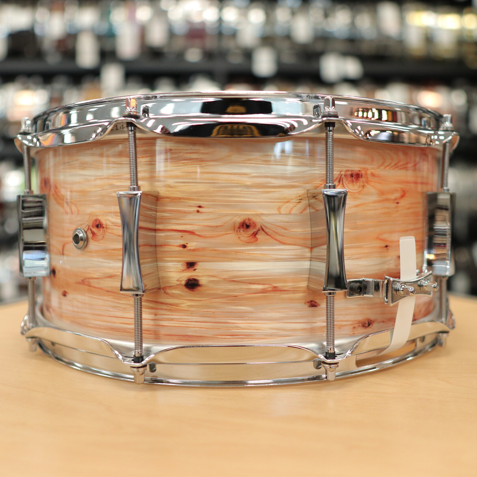Pork Pie Pork Pie 6.5x14" Maple Snare Drum (Burled Bamboo Pearl)