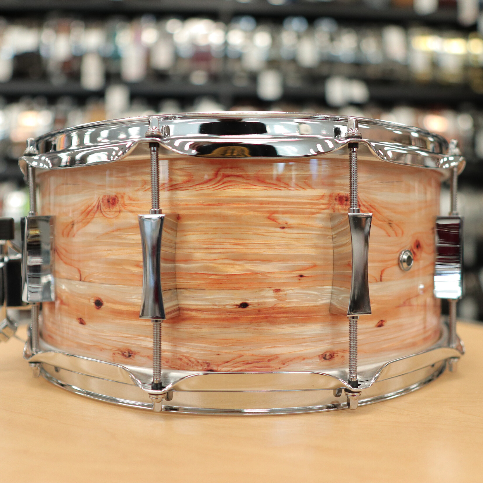Pork Pie Pork Pie 6.5x14" Maple Snare Drum (Burled Bamboo Pearl)
