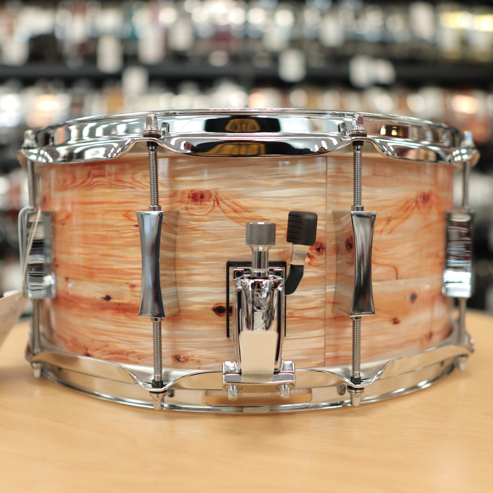 Pork Pie Pork Pie 6.5x14" Maple Snare Drum (Burled Bamboo Pearl)