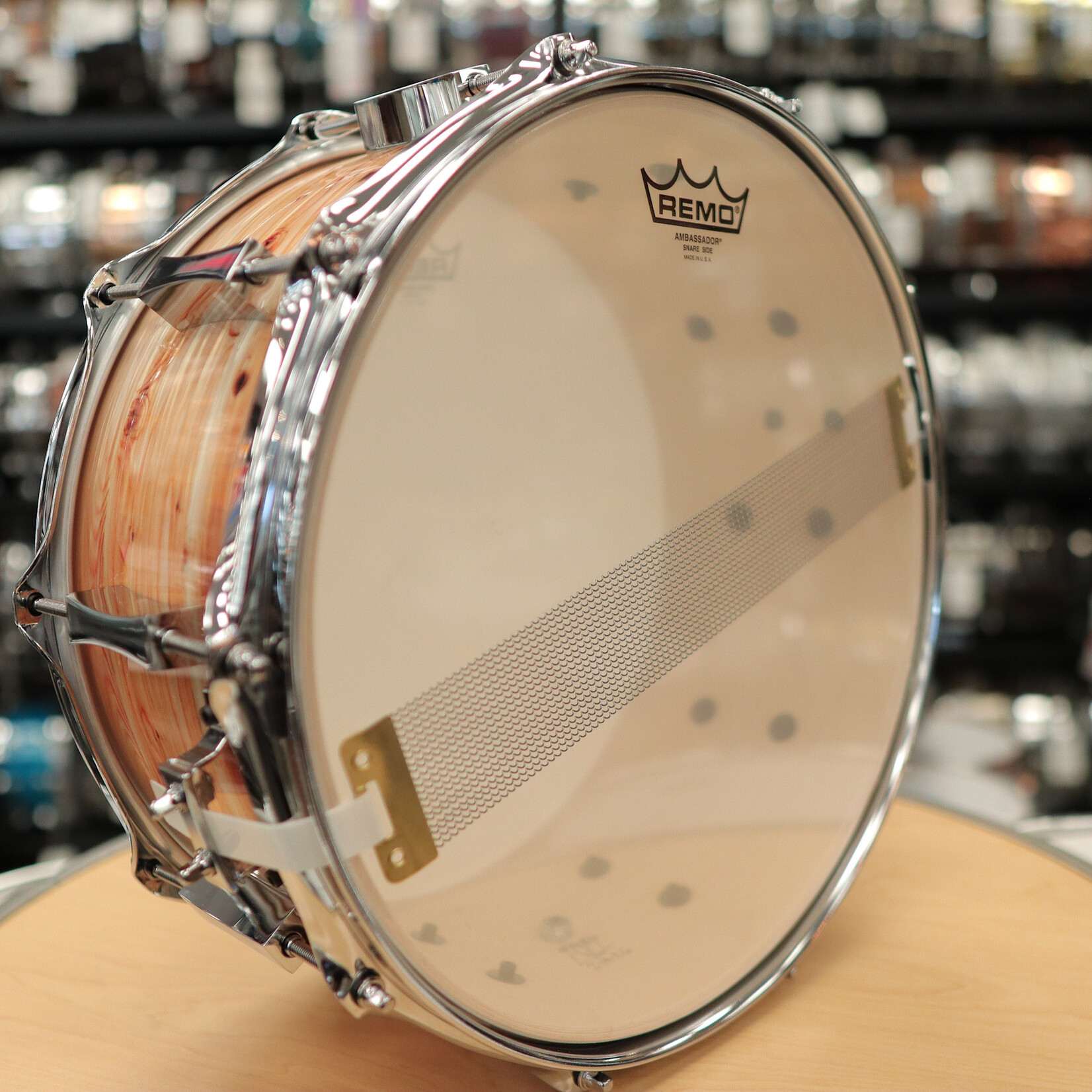 Pork Pie Pork Pie 6.5x14" Maple Snare Drum (Burled Bamboo Pearl)