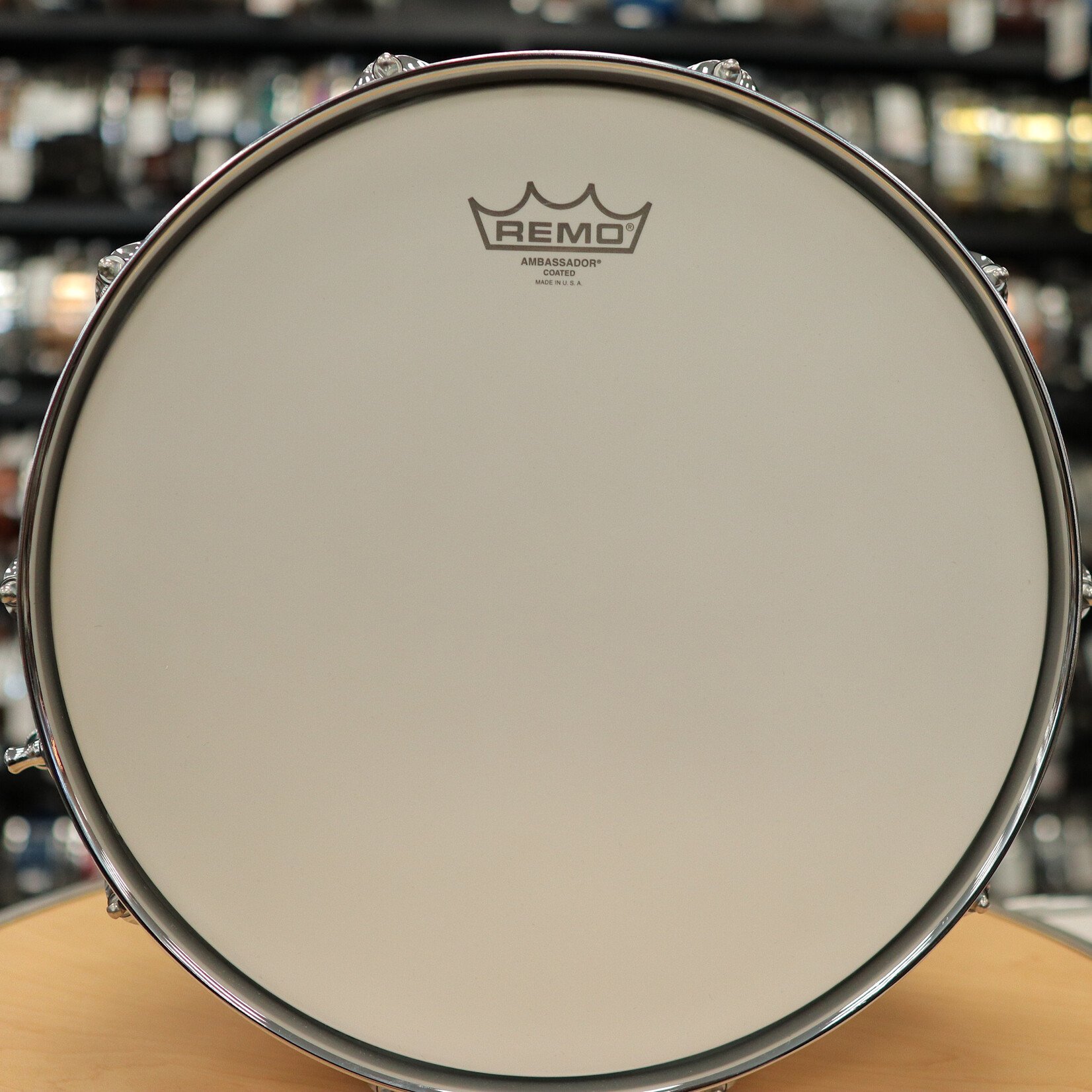 Pearl Like-New Pearl Music City Custom 6.5x14" Solid Ash w/ Kingwood Royal Inlay (MCCA1465S/C1002)