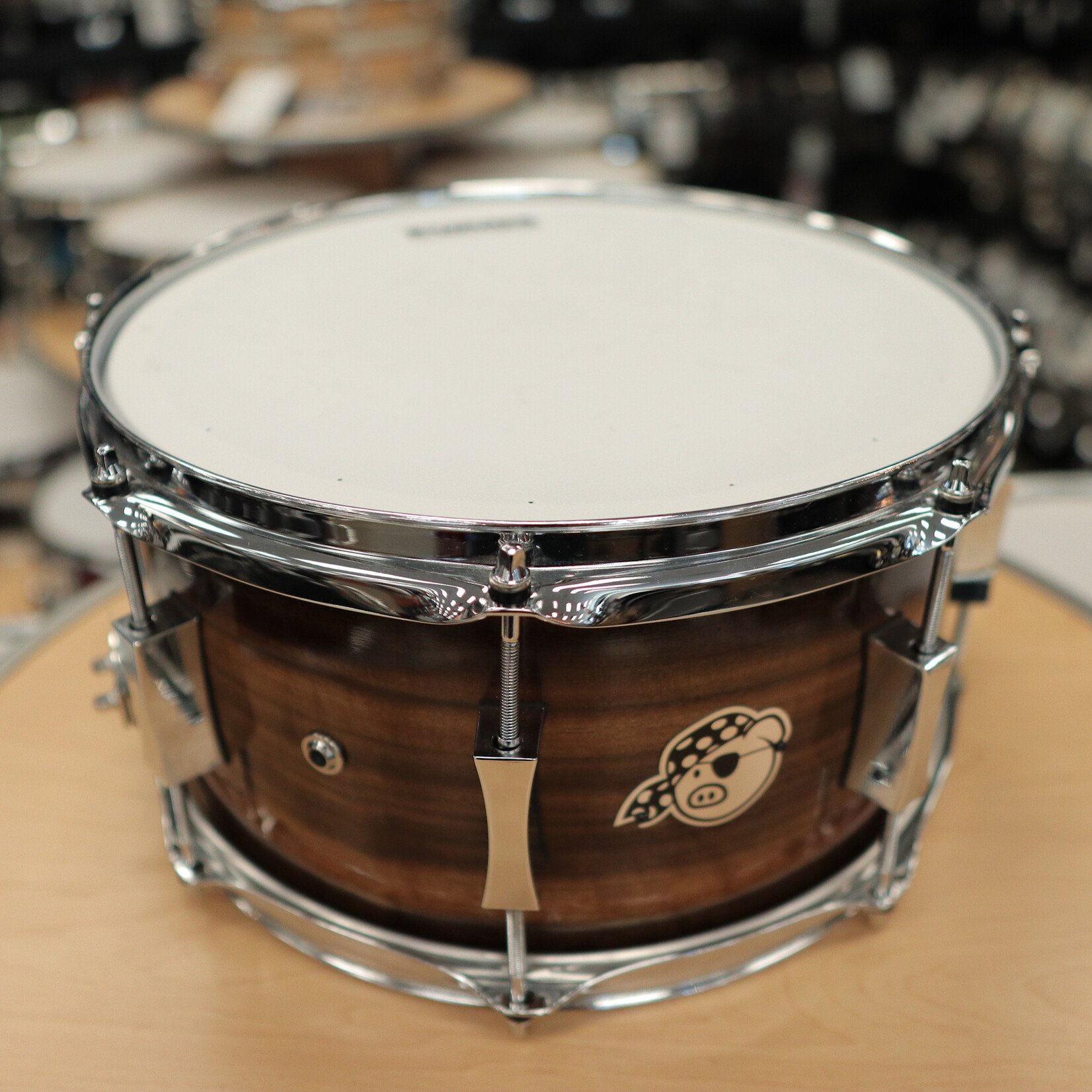 Pork Pie Pre-Owned Pork Pie Queensland Walnut (Metro Shell) 7x13" Snare Drum