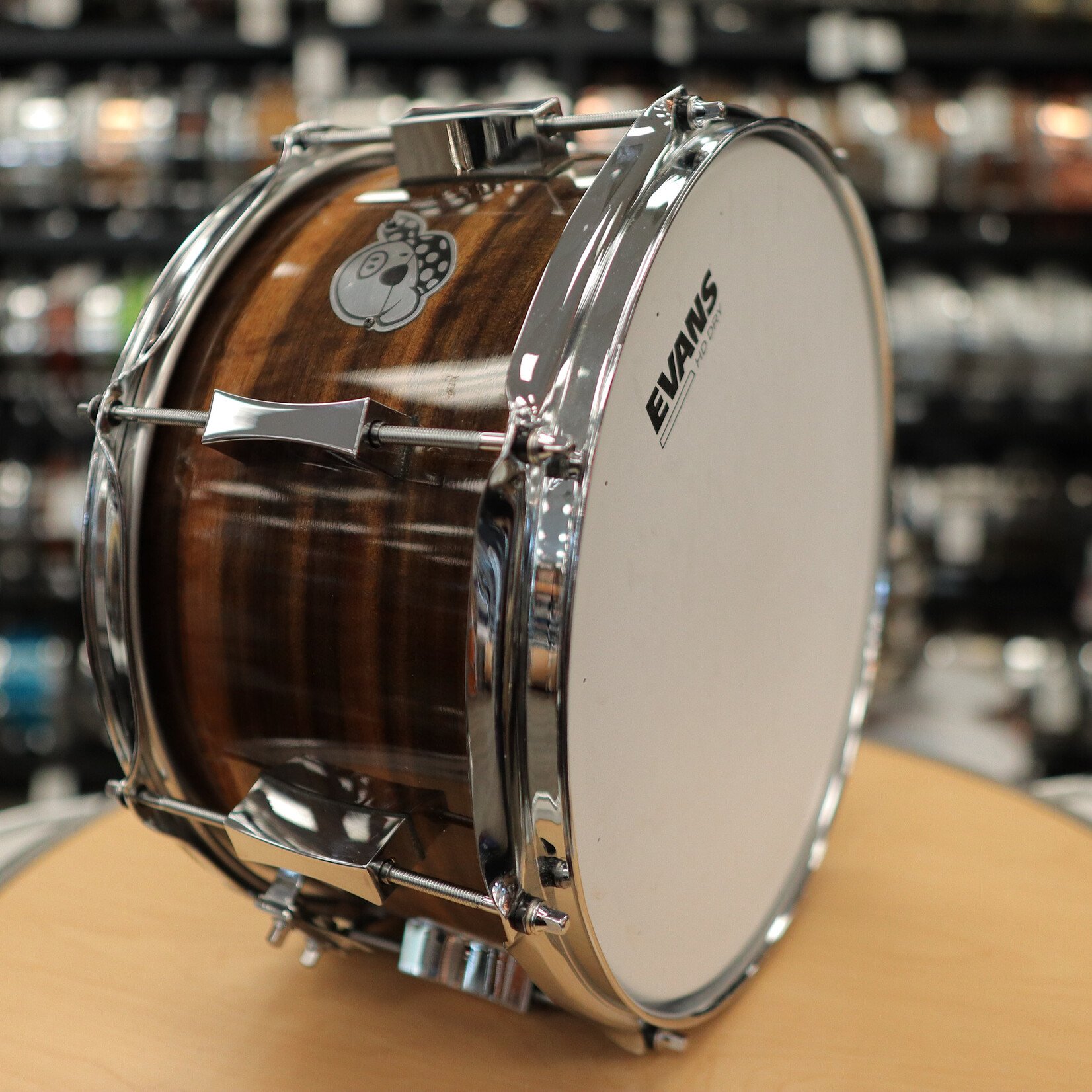 Pork Pie Pre-Owned Pork Pie Queensland Walnut (Metro Shell) 7x13" Snare Drum