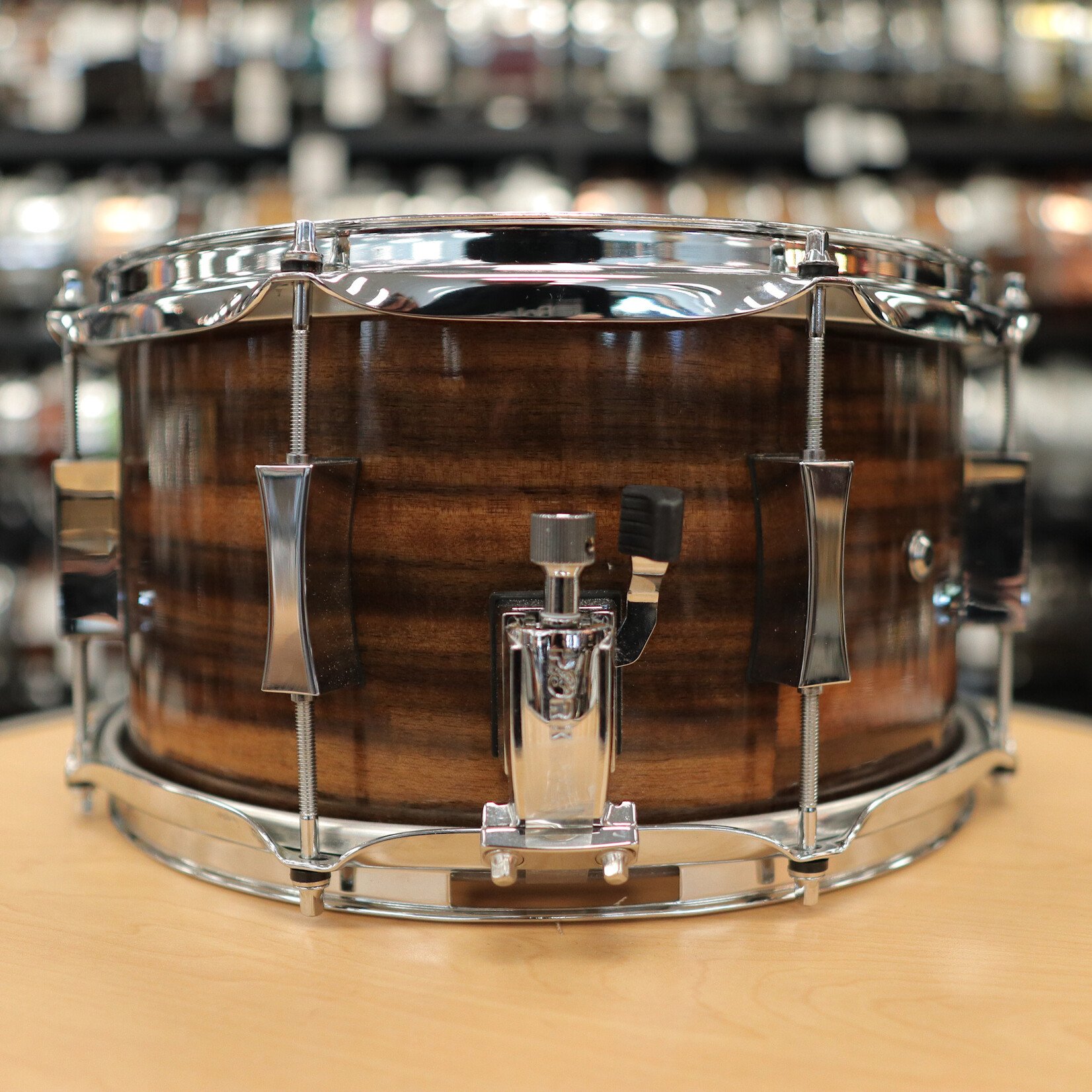 Pork Pie Pre-Owned Pork Pie Queensland Walnut (Metro Shell) 7x13" Snare Drum