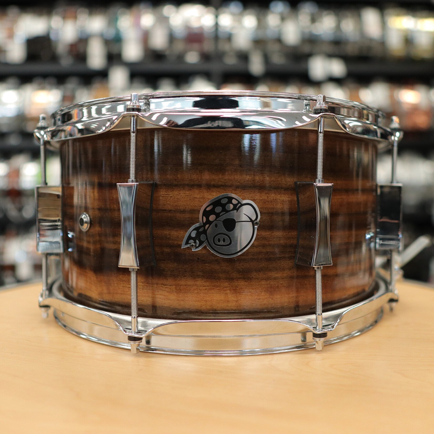 Pork Pie Pre-Owned Pork Pie Queensland Walnut (Metro Shell) 7x13" Snare Drum