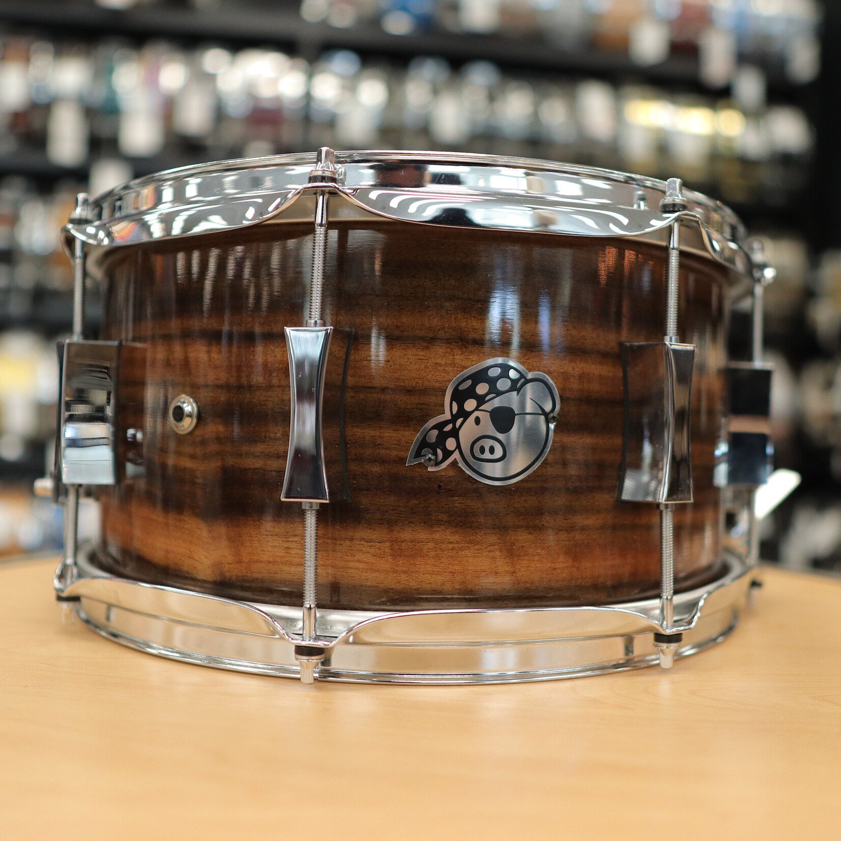 Pork Pie Pre-Owned Pork Pie Queensland Walnut (Metro Shell) 7x13" Snare Drum
