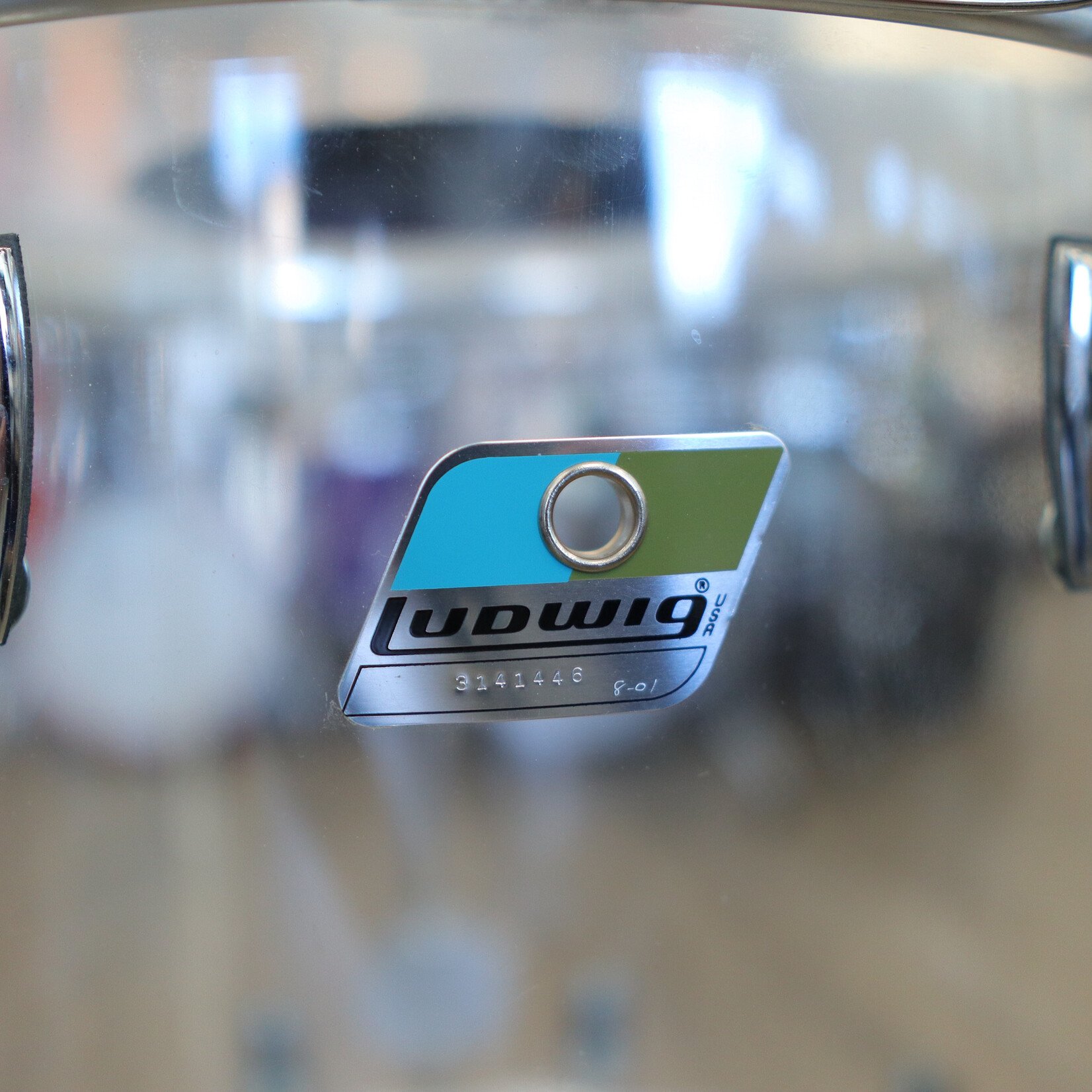 Ludwig Pre-Owned Ludwig 16x16" Vistalite Floor Tom (Clear)