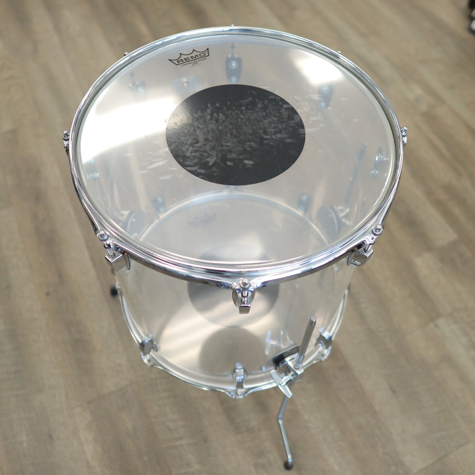 Ludwig Pre-Owned Ludwig 16x16" Vistalite Floor Tom (Clear)