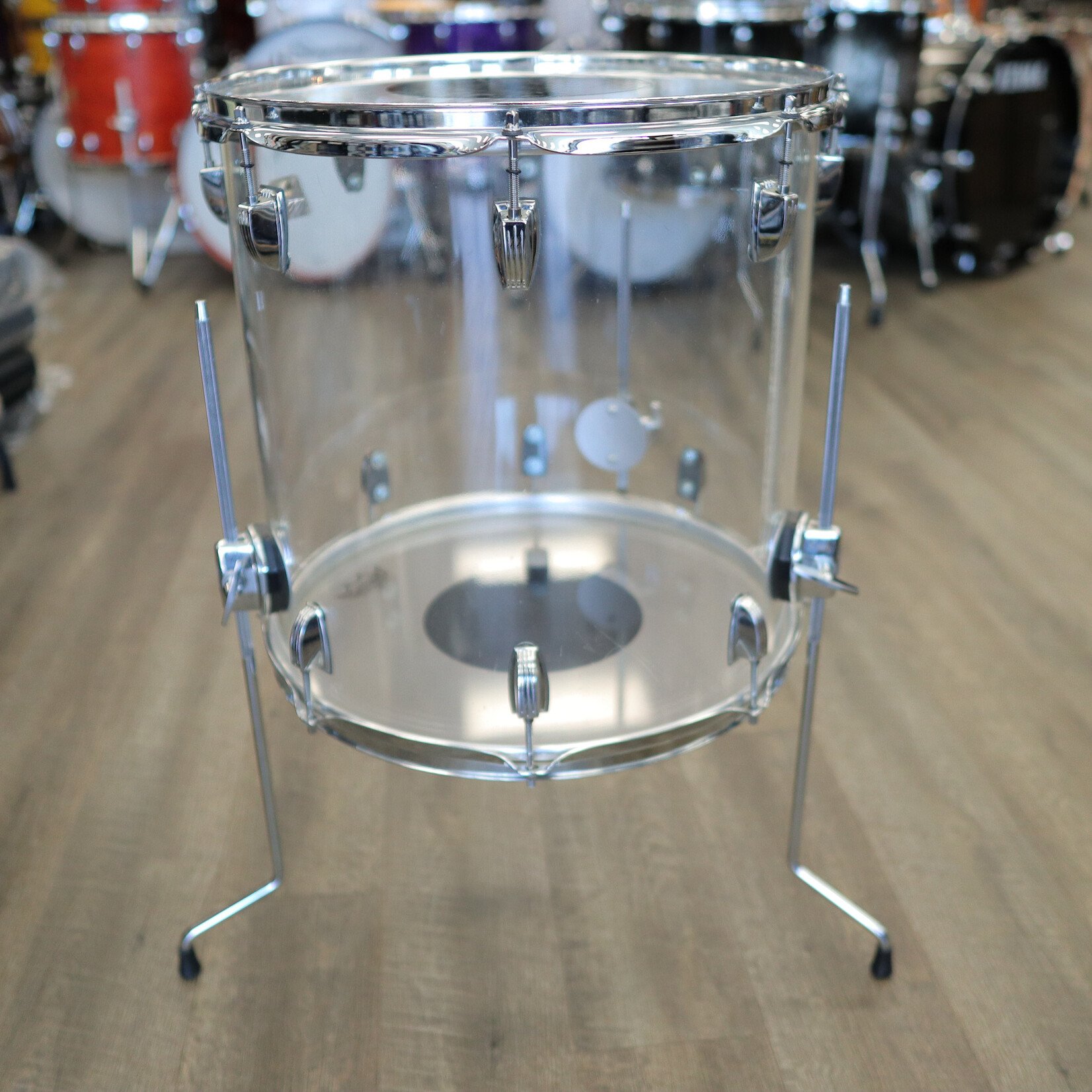 Ludwig Pre-Owned Ludwig 16x16" Vistalite Floor Tom (Clear)