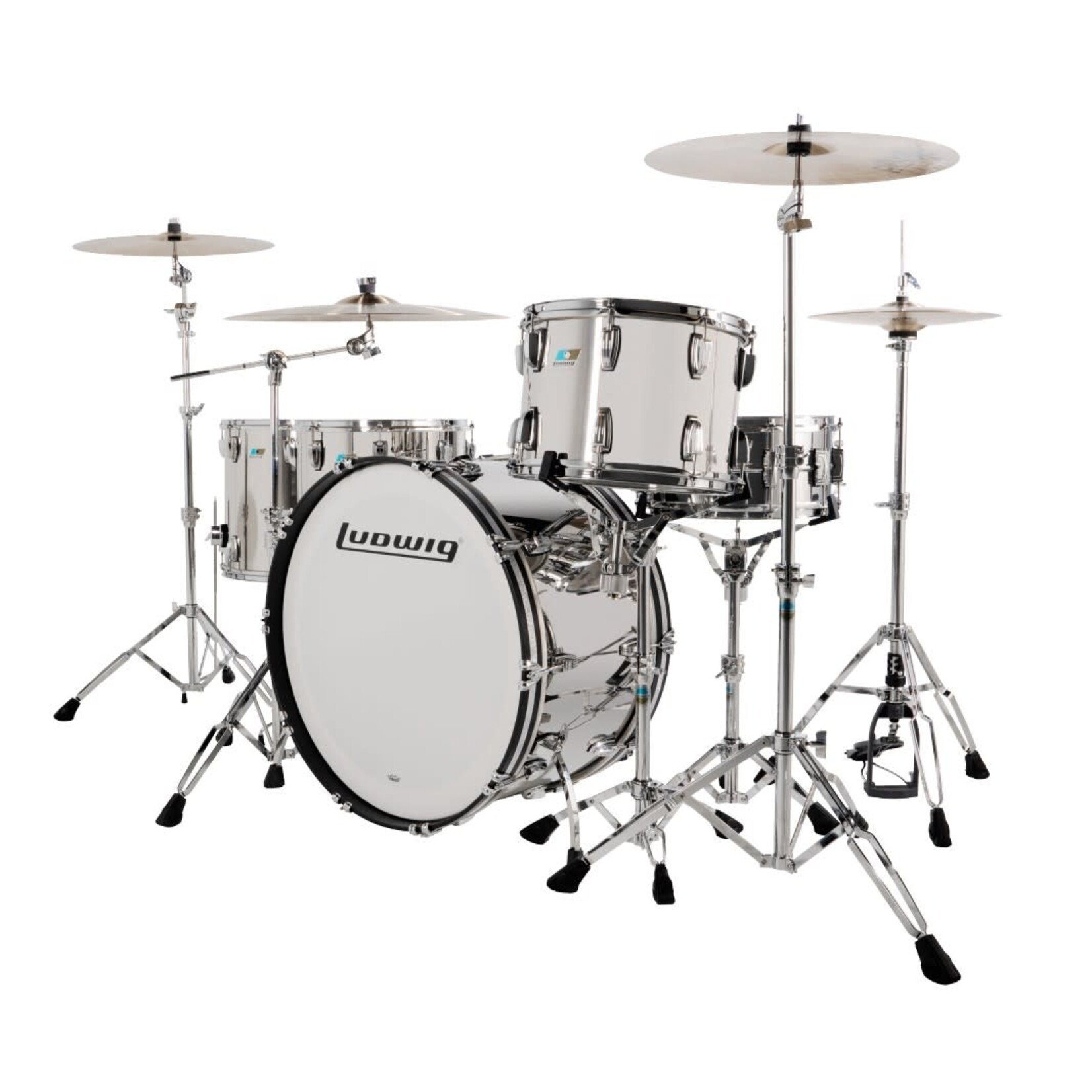 Ludwig Ludwig 50th Anniversary Stainless Steel 3-pc Pro Beat Shell Pack 13/16/24