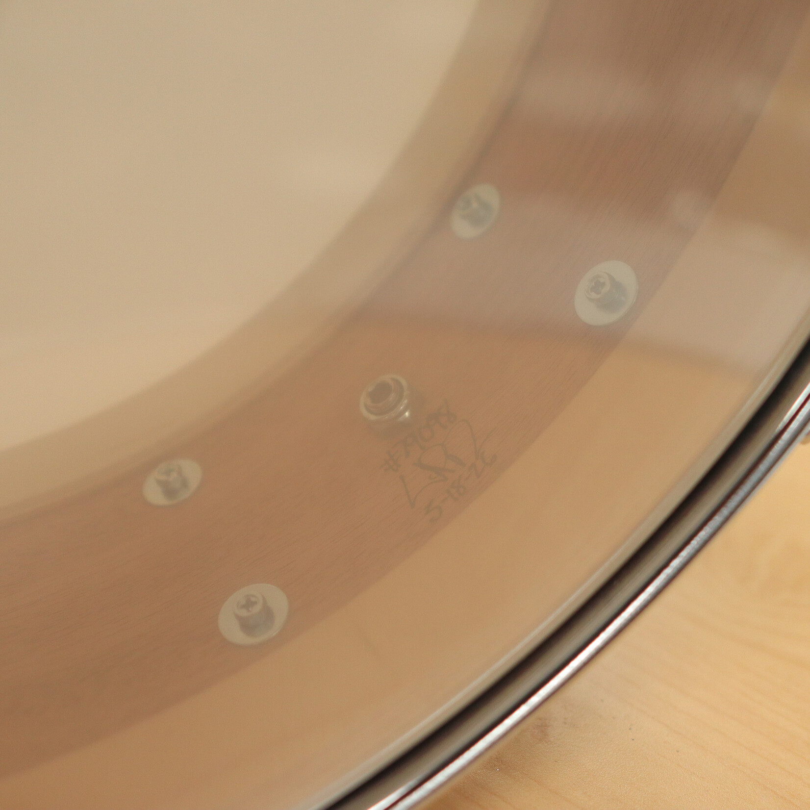 Pork Pie Pork Pie 5.5x14" Mahogany/ Gum Hybrid Snare Drum with Tube Lugs (Deep Sage Metallic)
