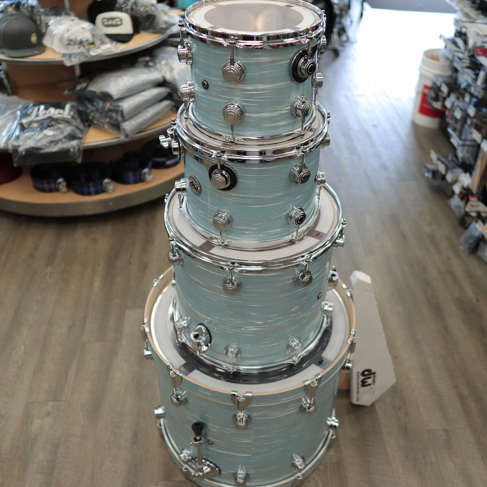 DW DW Collector's Series "SSC" Maple 4-PC Shell Pack 22/10/12/16 (Pale Blue Oyster)