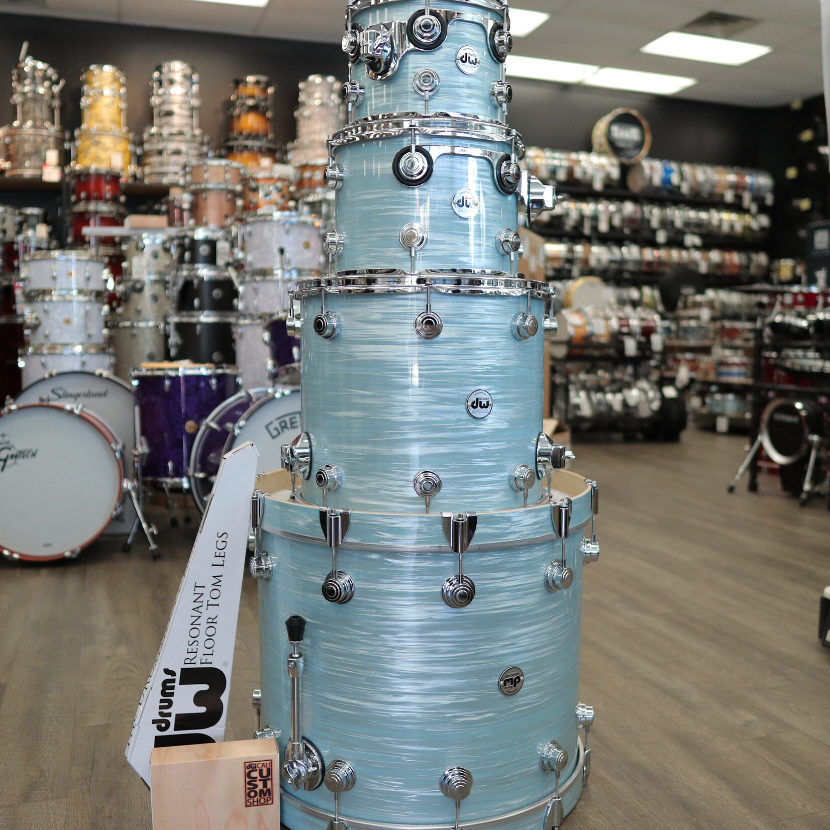 DW DW Collector's Series "SSC" Maple 4-PC Shell Pack 22/10/12/16 (Pale Blue Oyster)