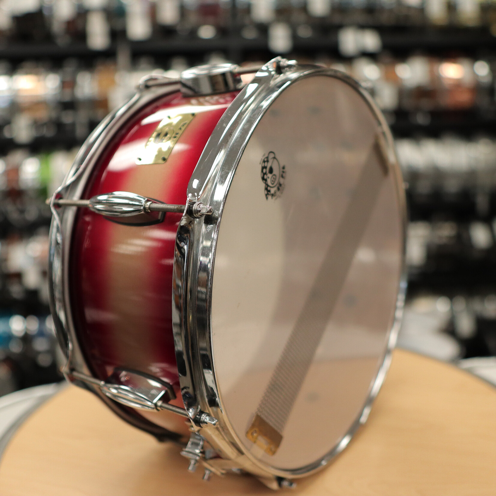 Pork Pie Used Pork Pie 6.5x14" Hip Pig Snare Drum (Red Gold Duco)