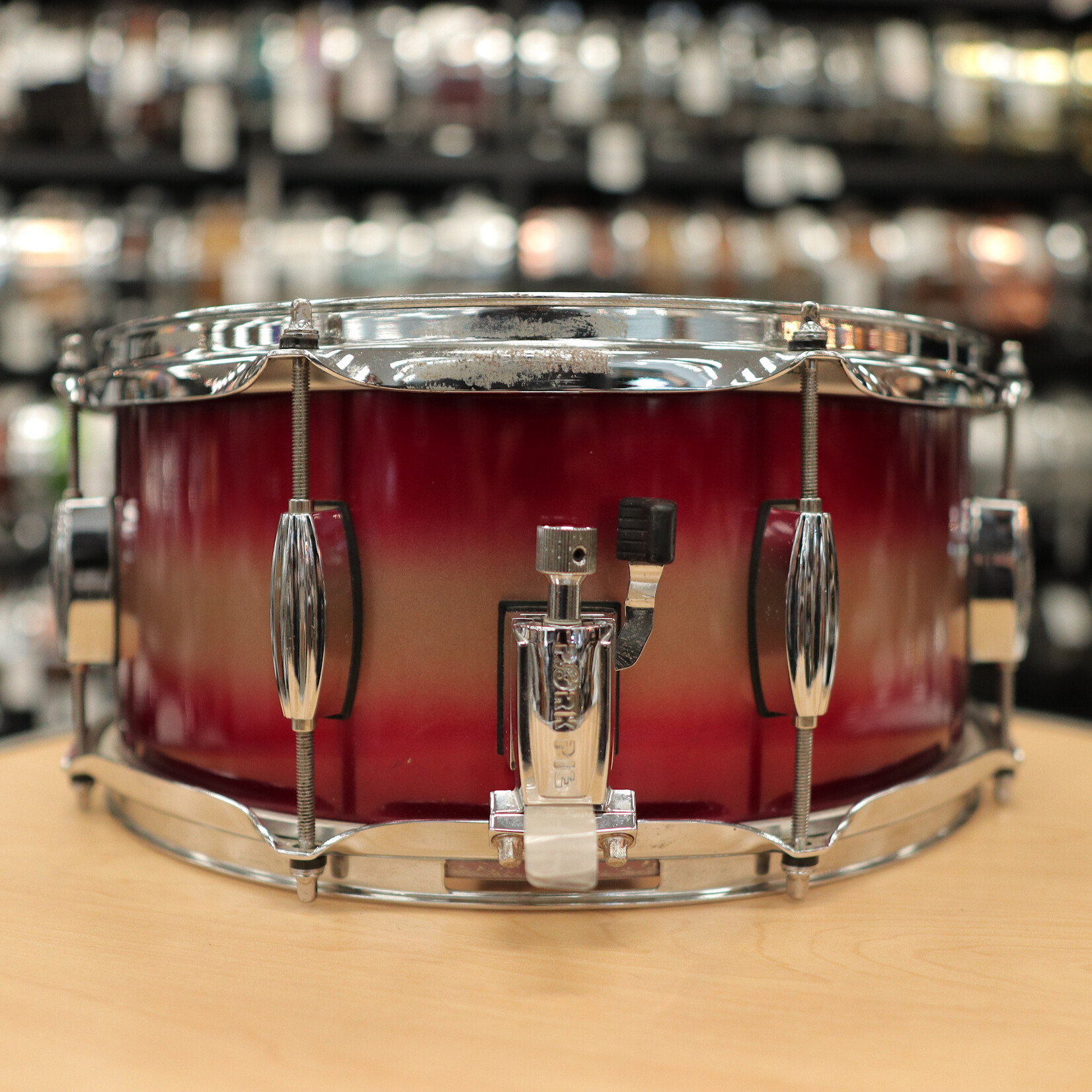 Pork Pie Used Pork Pie 6.5x14" Hip Pig Snare Drum (Red Gold Duco)