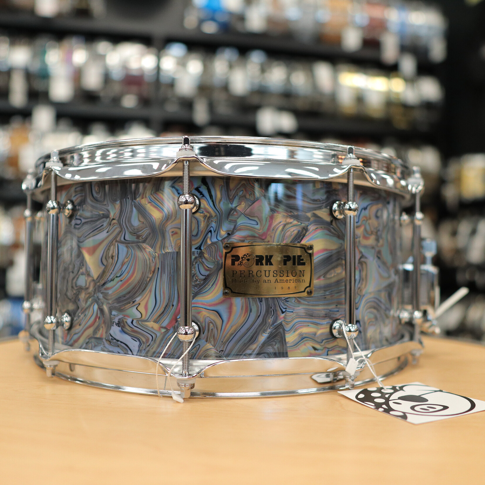 Pork Pie Pork Pie 6.5x14" Maple Snare Drum w/ Tube Lugs (Abalone Pearl)