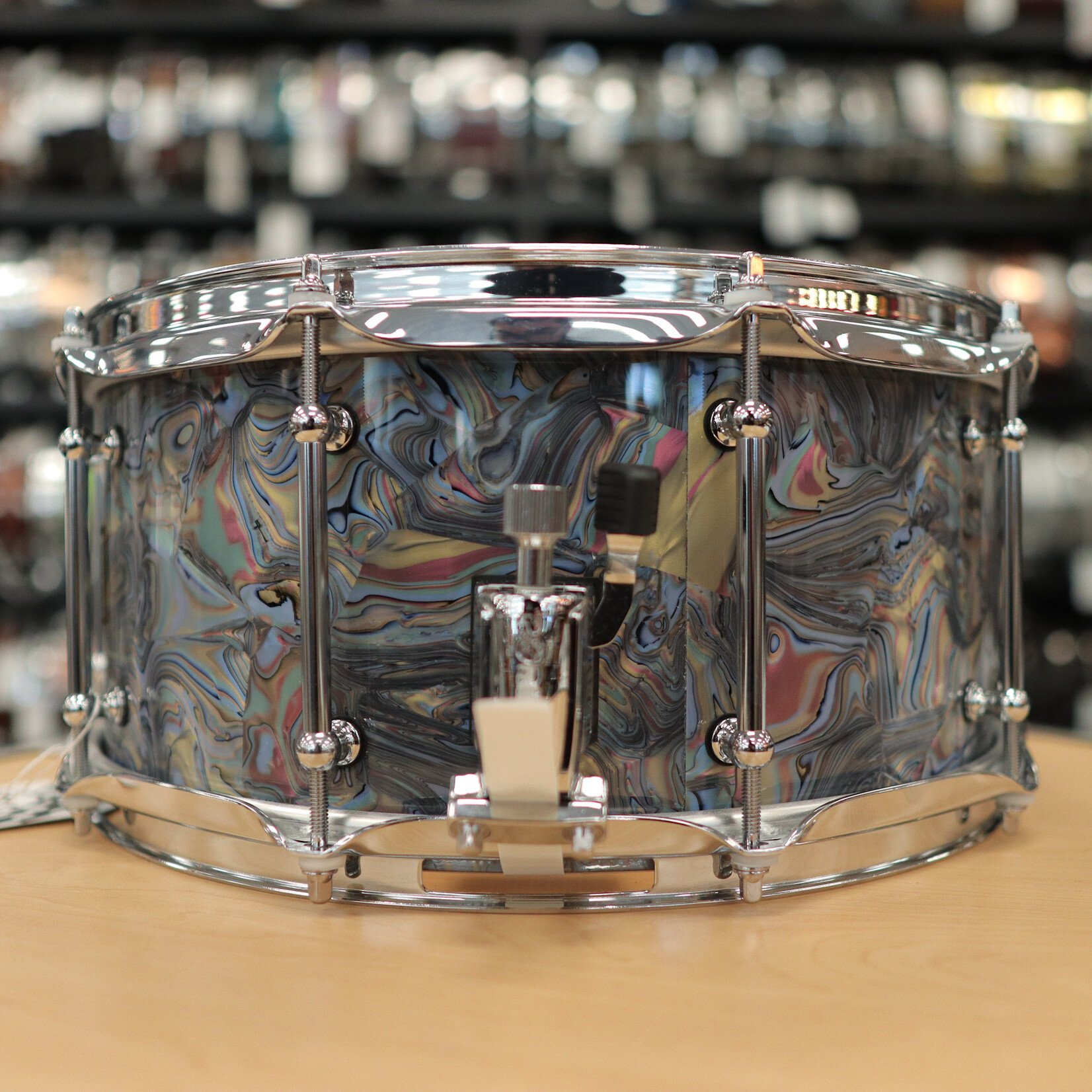 Pork Pie Pork Pie 6.5x14" Maple Snare Drum w/ Tube Lugs (Abalone Pearl)