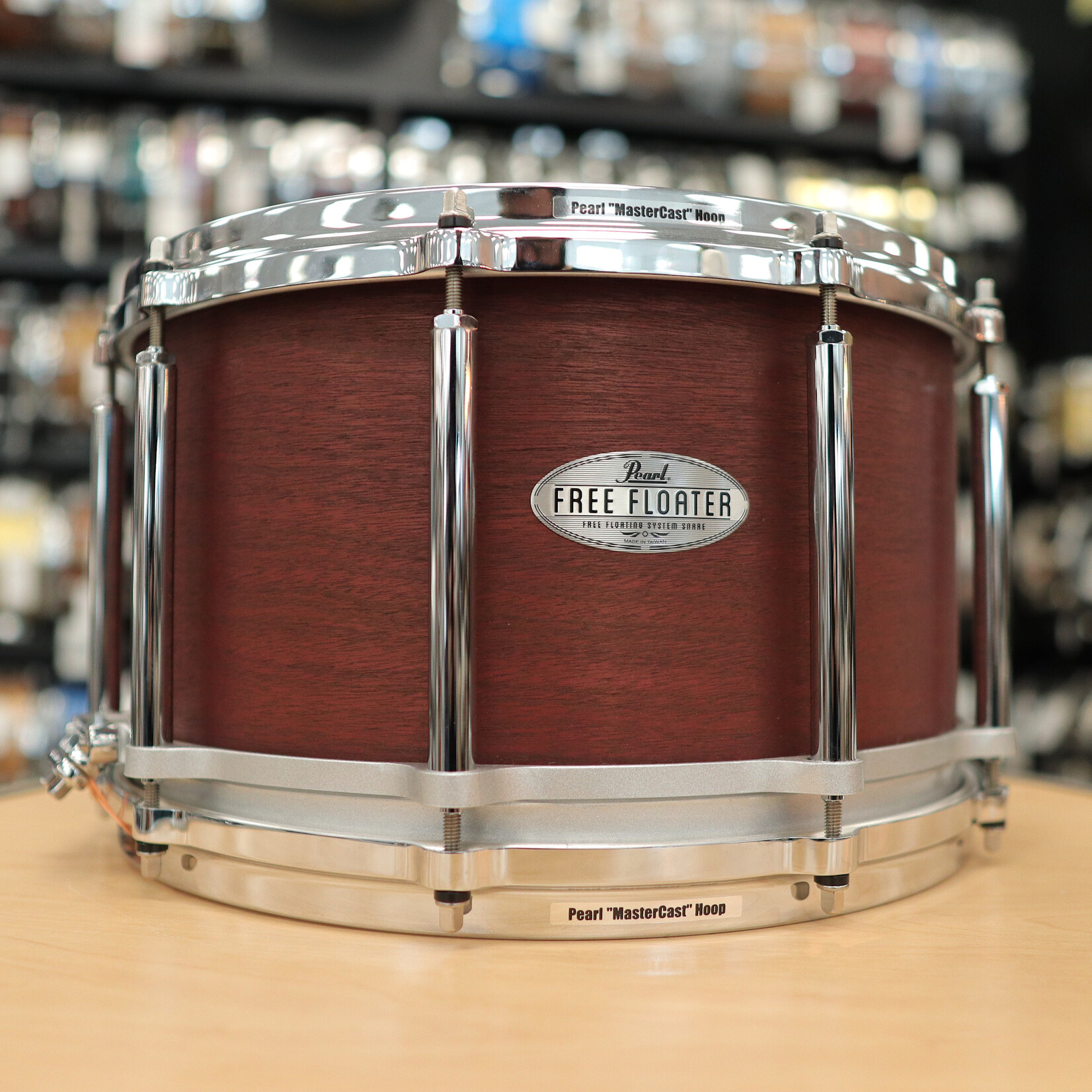 Pearl Pre-Owned Pearl 8x14" Free Floating Mahogany Snare Drum FTMH1480