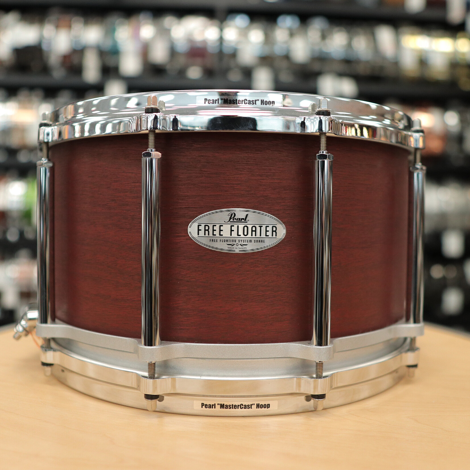 Pearl Pre-Owned Pearl 8x14" Free Floating Mahogany Snare Drum FTMH1480