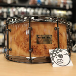 Pork Pie Pork Pie 7x14" Maple Snare Drum (Mappa Burl w/ Tube Lugs & Black Chrome HW)