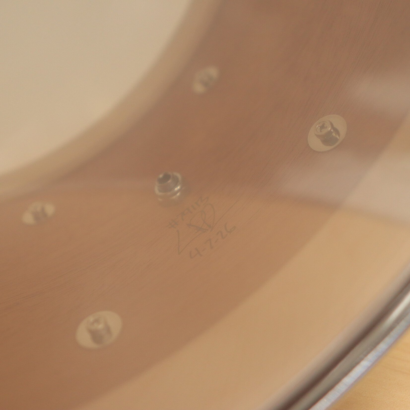 Pork Pie Pork Pie 8x14" Mahogany Snare Drum w/ Maple Re-Rings (Porcaro Blue)