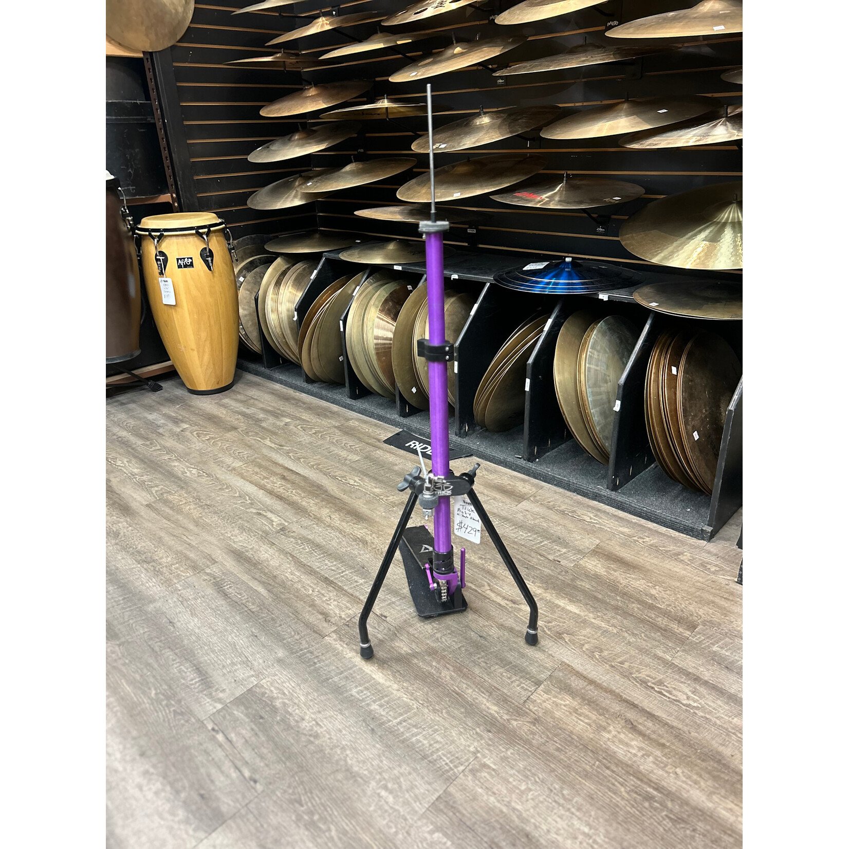 Trick Pre-Owned Trick Pro 1v Hi-Hat Stand (Custom Shop Purple)