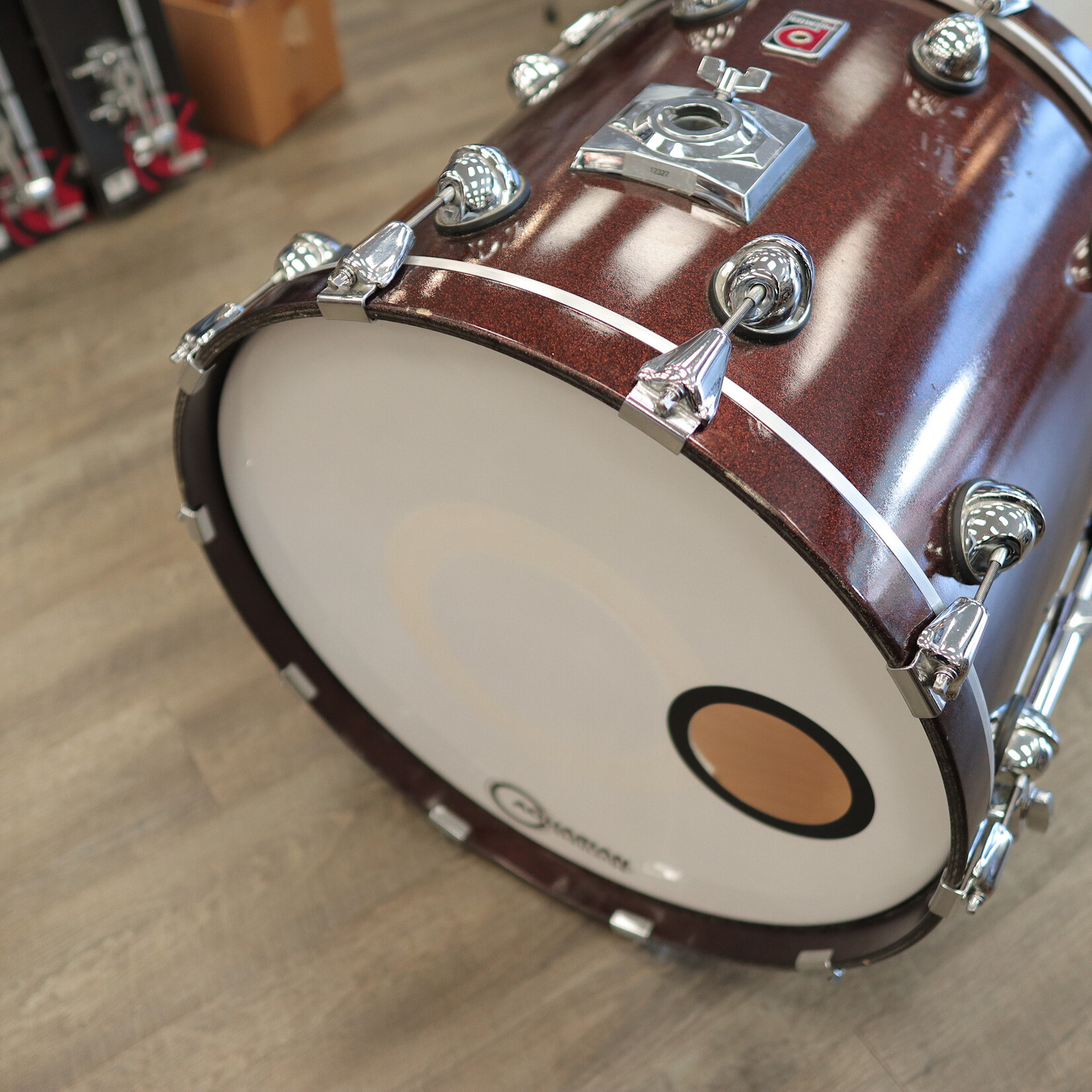 Premier Used Premier Genista 18x22 Bass Drum (Bronze Sparkle Lacquer)