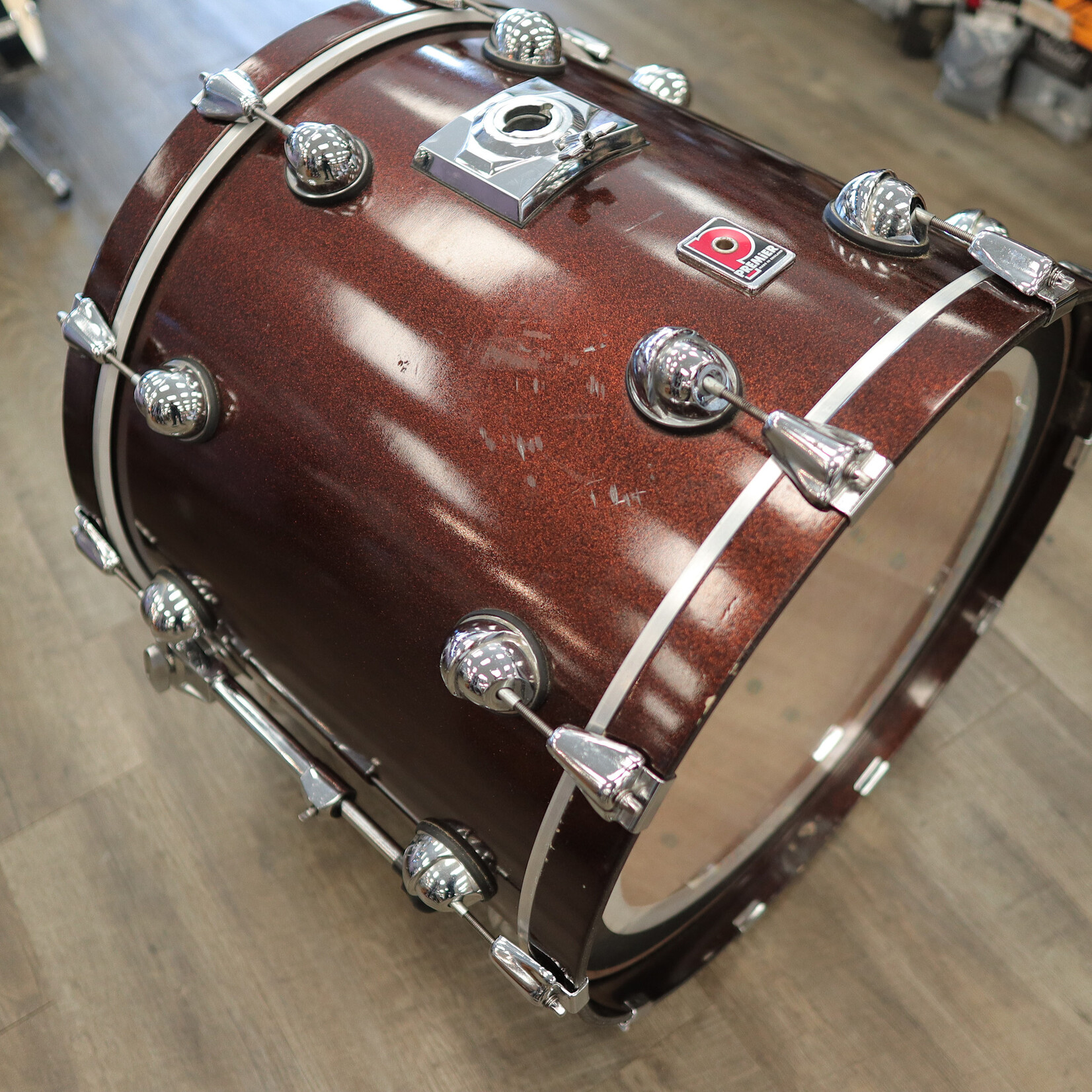 Premier Used Premier Genista 18x22 Bass Drum (Bronze Sparkle Lacquer)