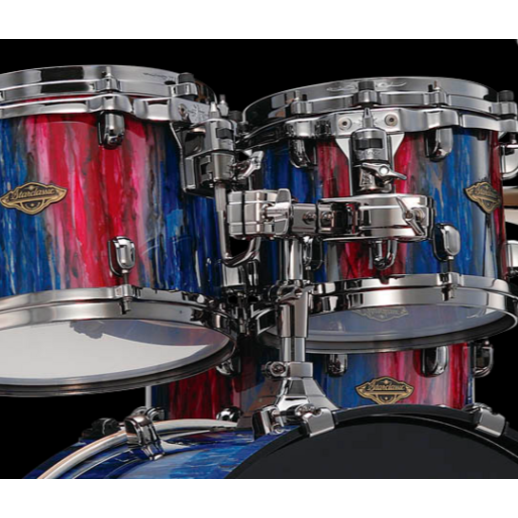 Tama Tama Starclassic Walnut/Birch 5-piece Shell Pack 10/12/14/16/22 (Crimson Saphire Cascade w/ Black Nickel Hardware)