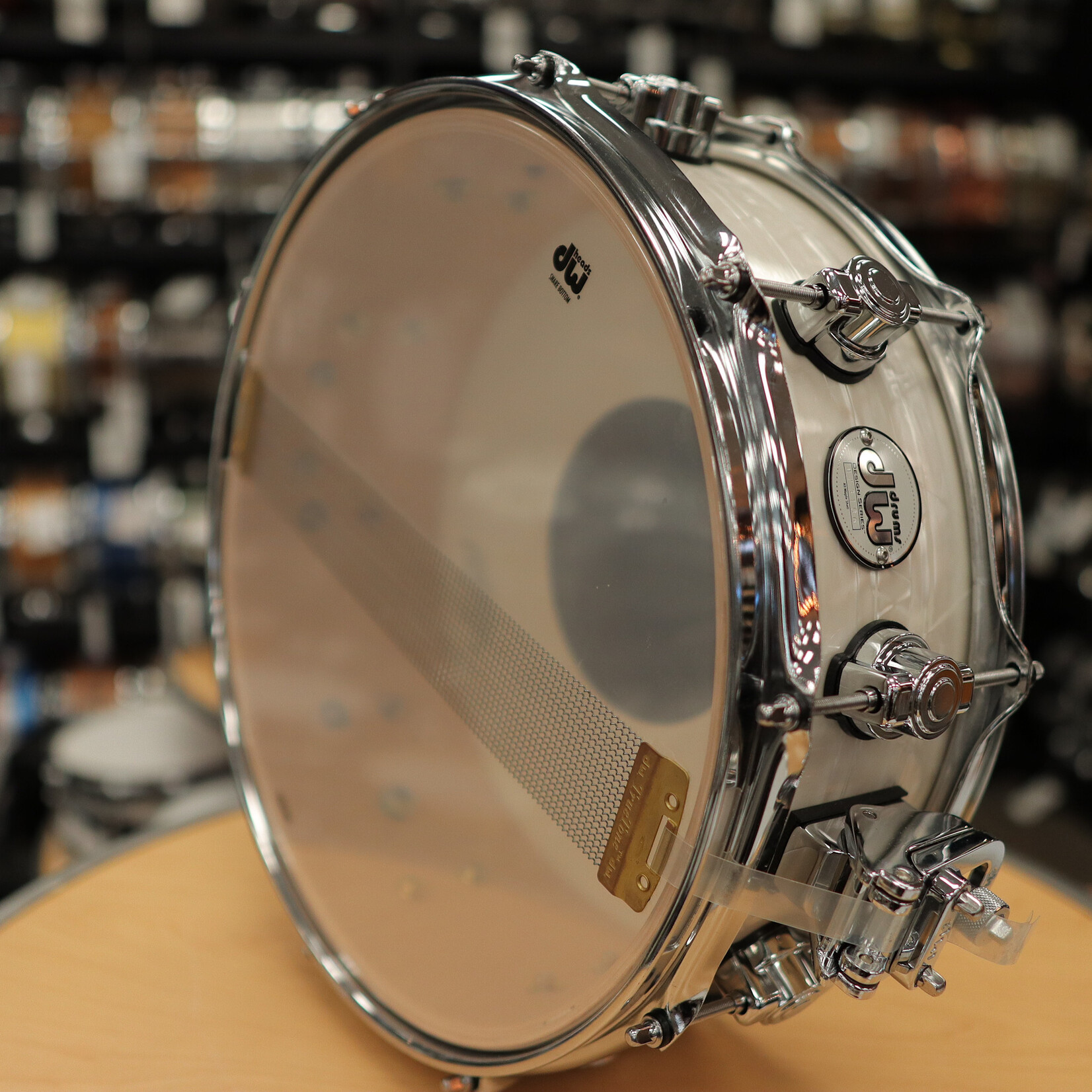 DW Used DW Design 5x14" Maple Snare Drum (White Onyx)