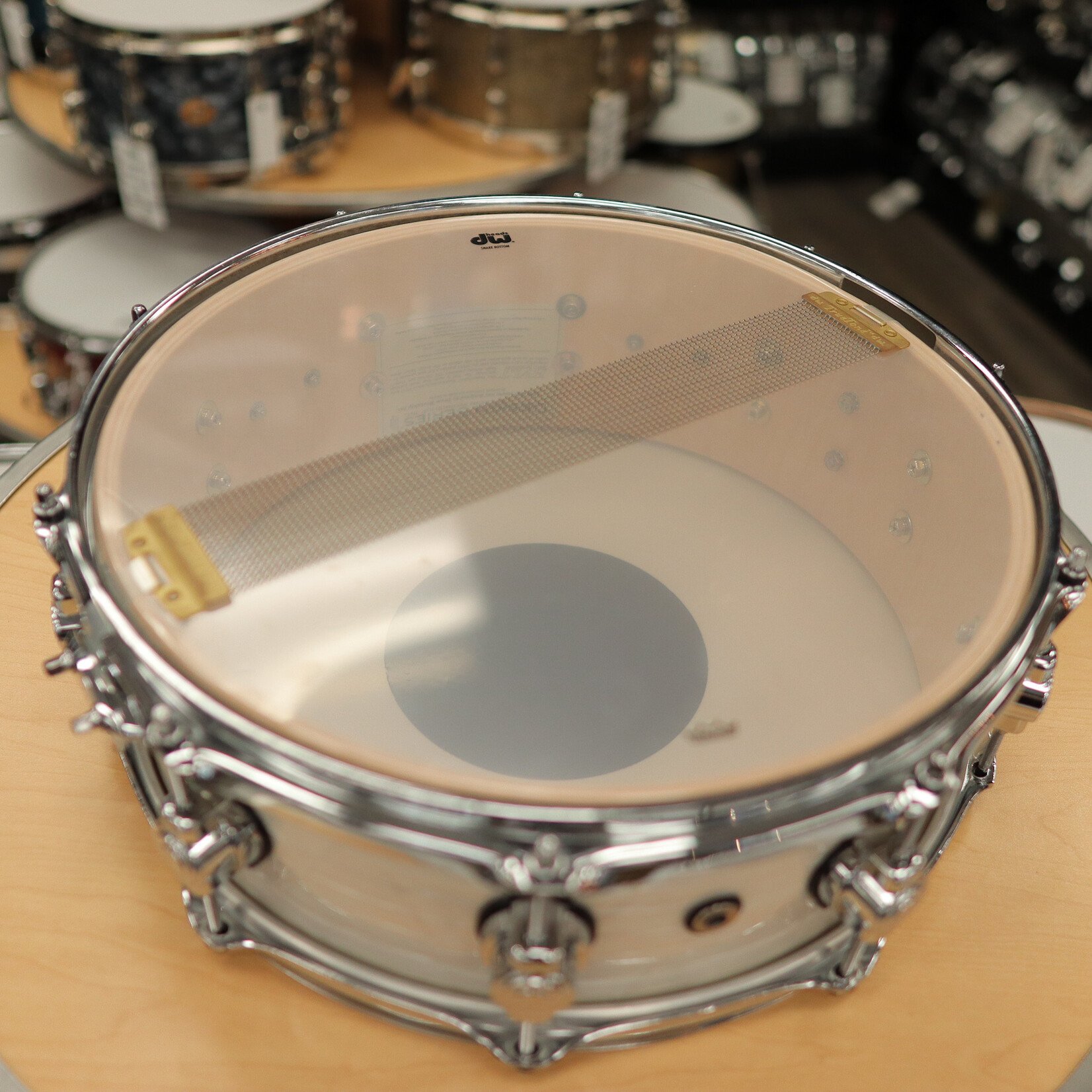 DW Used DW Design 5x14" Maple Snare Drum (White Onyx)
