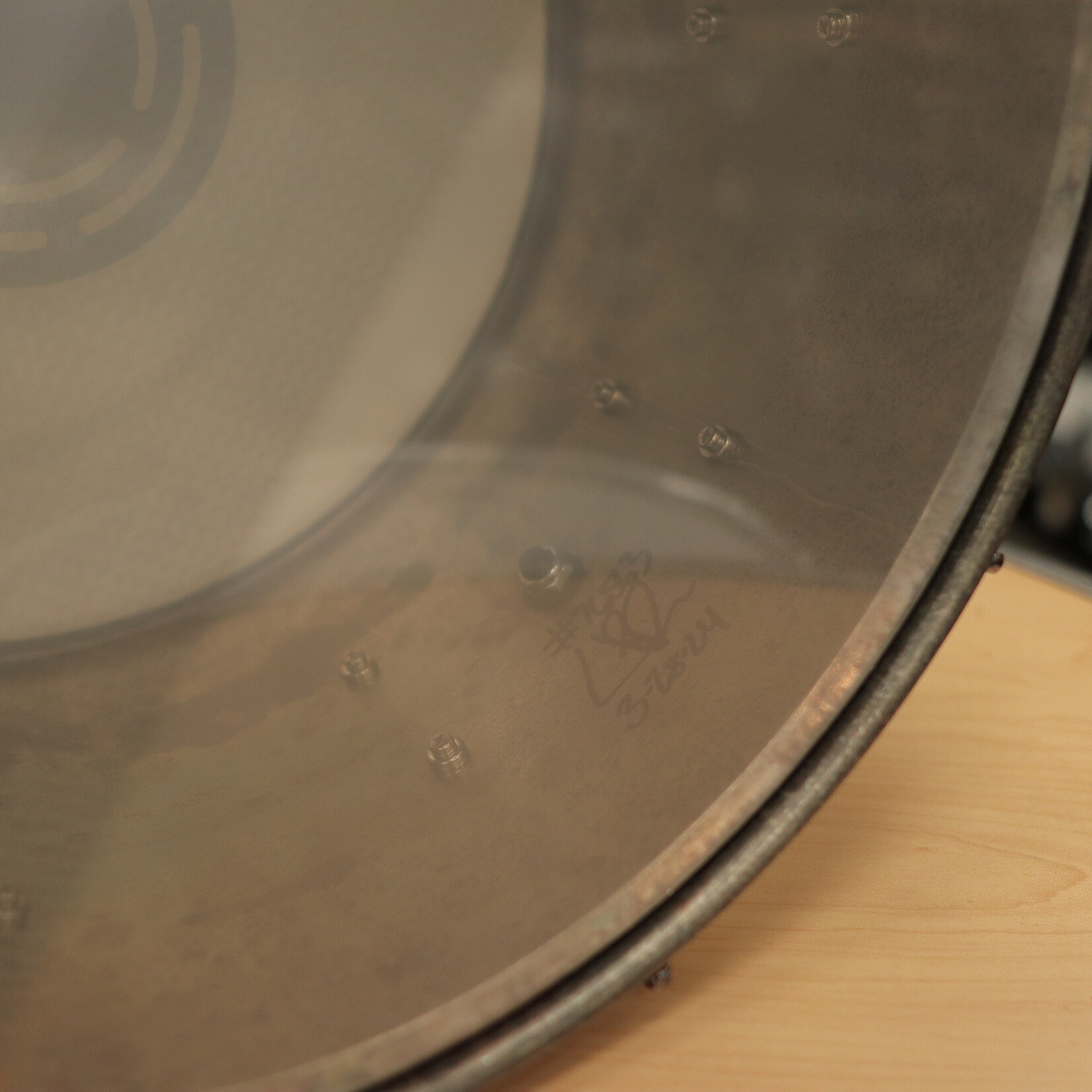 Pork Pie Pre-Owned Pork Pie 8x14" Aged Brass Snare Drum w/ Aged Hardware